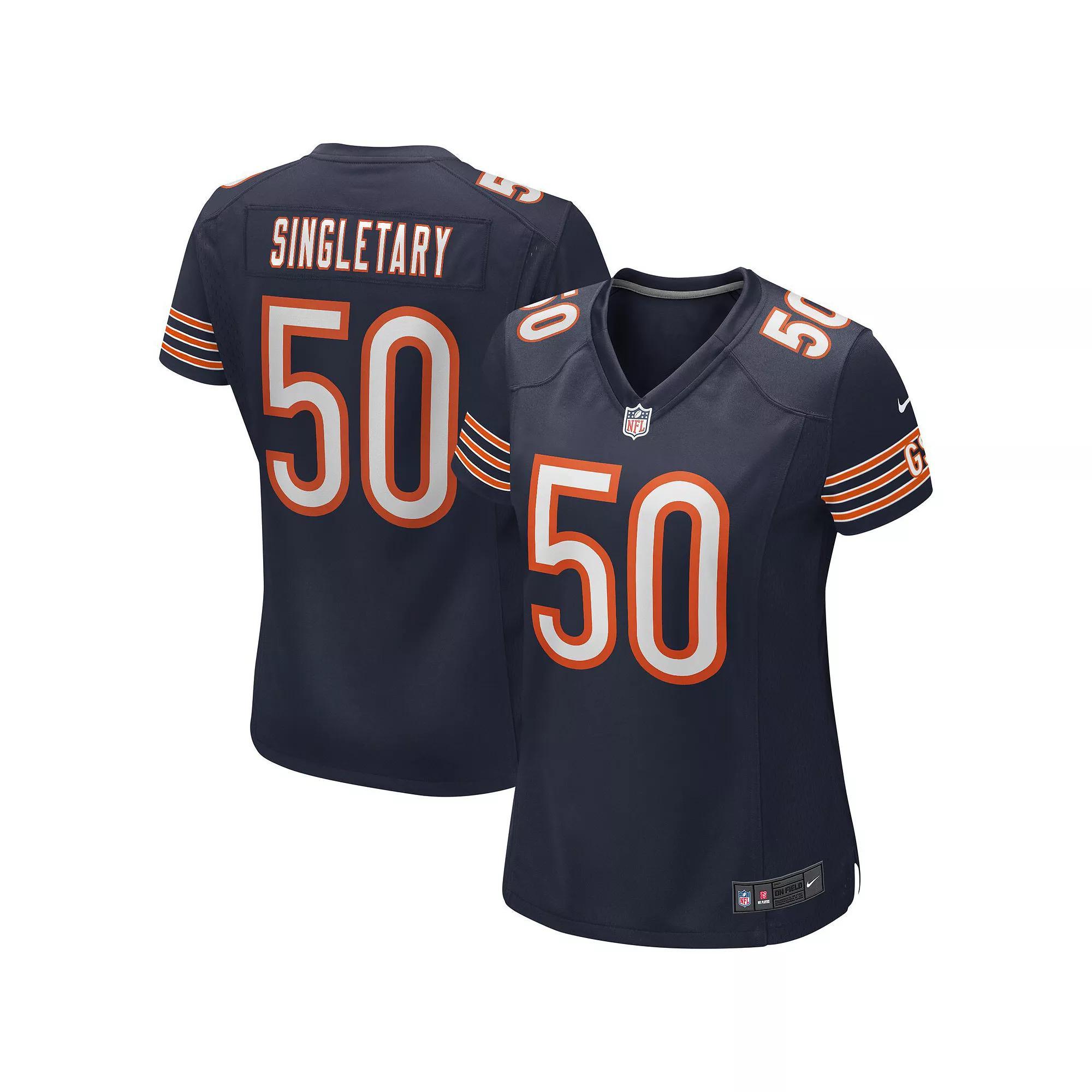 Women's Nike Mike Singletary Navy Chicago Bears Game Retired Player Jersey, Size: Medium, Blue Product Image