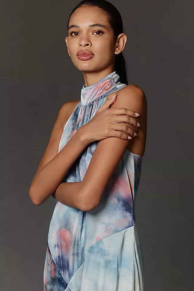 By Anthropologie Sleeveless Halter A-Line Midi Dress Product Image
