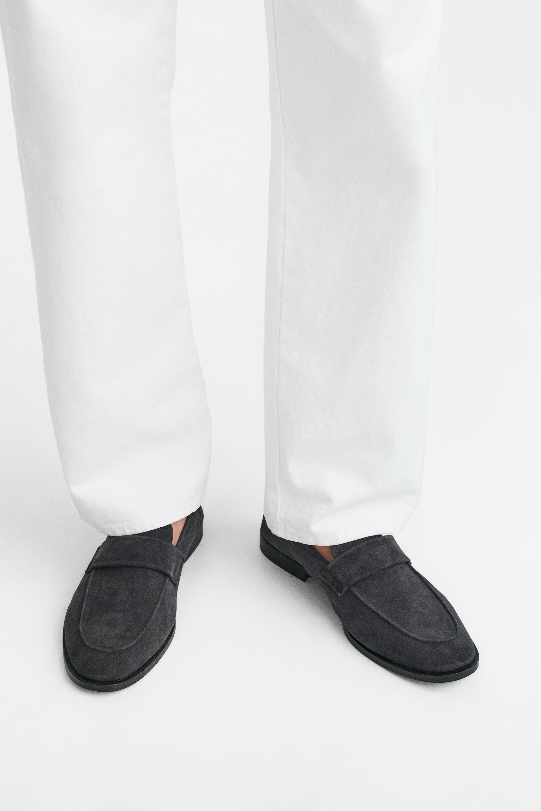SUEDE PENNY LOAFERS Product Image