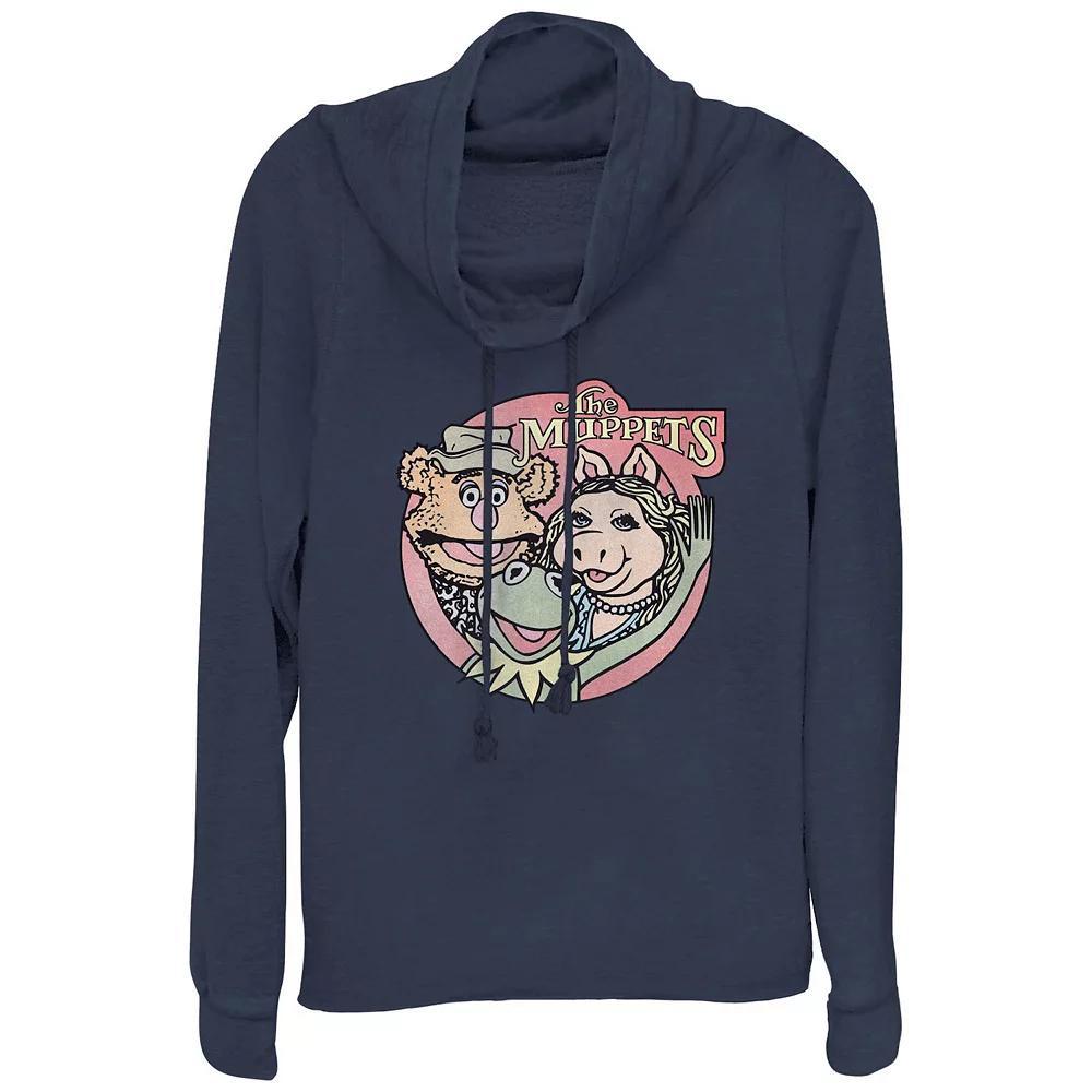 Disney's The Muppets Classic Group Plus Size Cowlneck Graphic Lightweight Long Sleeve, Women's, Size: 1XL, Blue Product Image