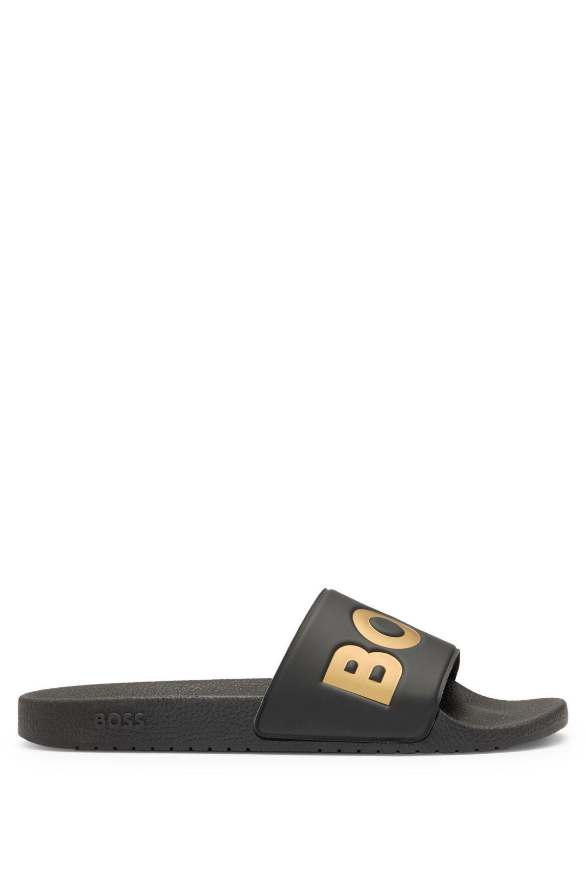 Italian-made slides with large logo detail Product Image