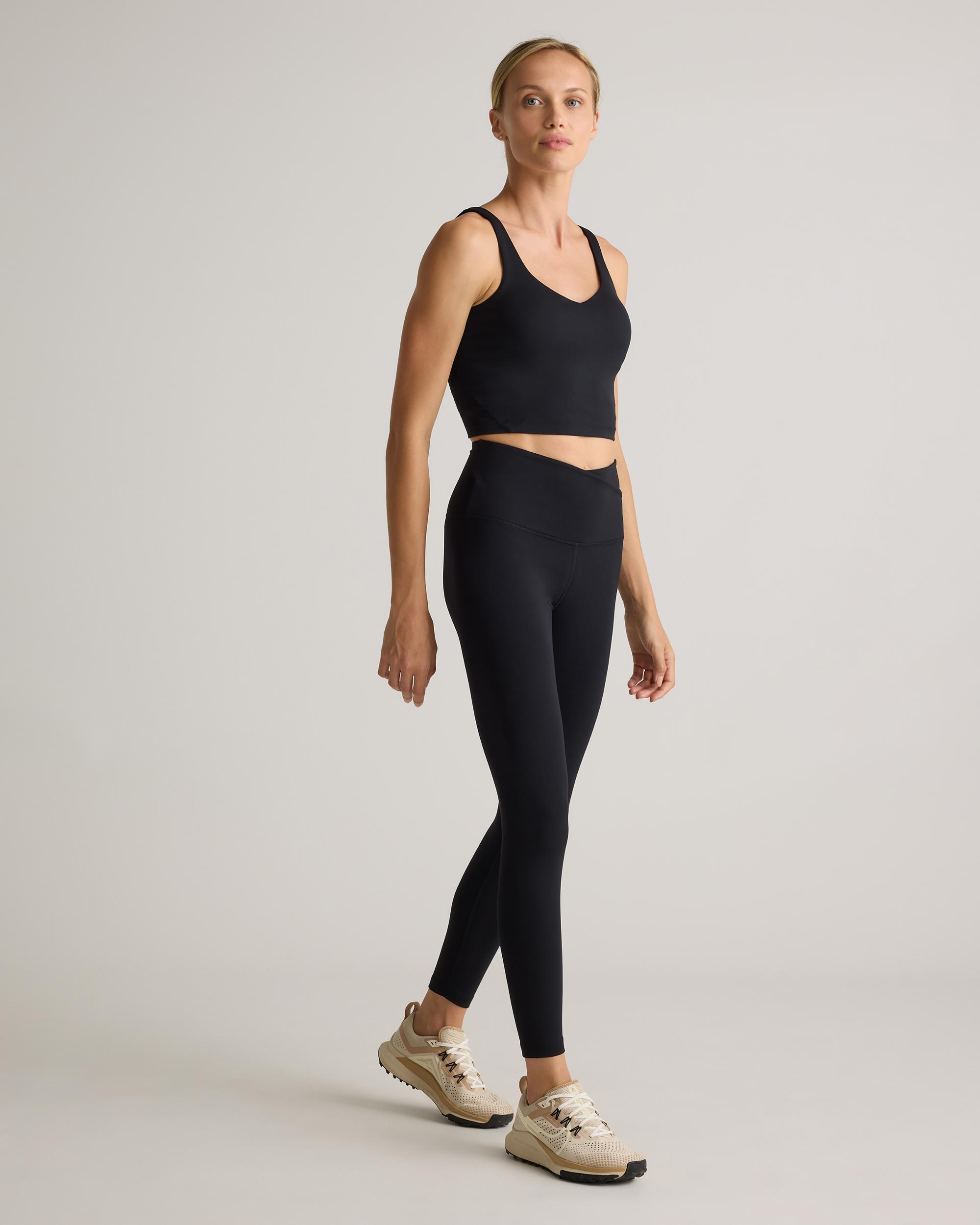 Quince | Women's Ultra-Form High-Rise Crossover Legging Size XS, Nylon/Spandex Product Image
