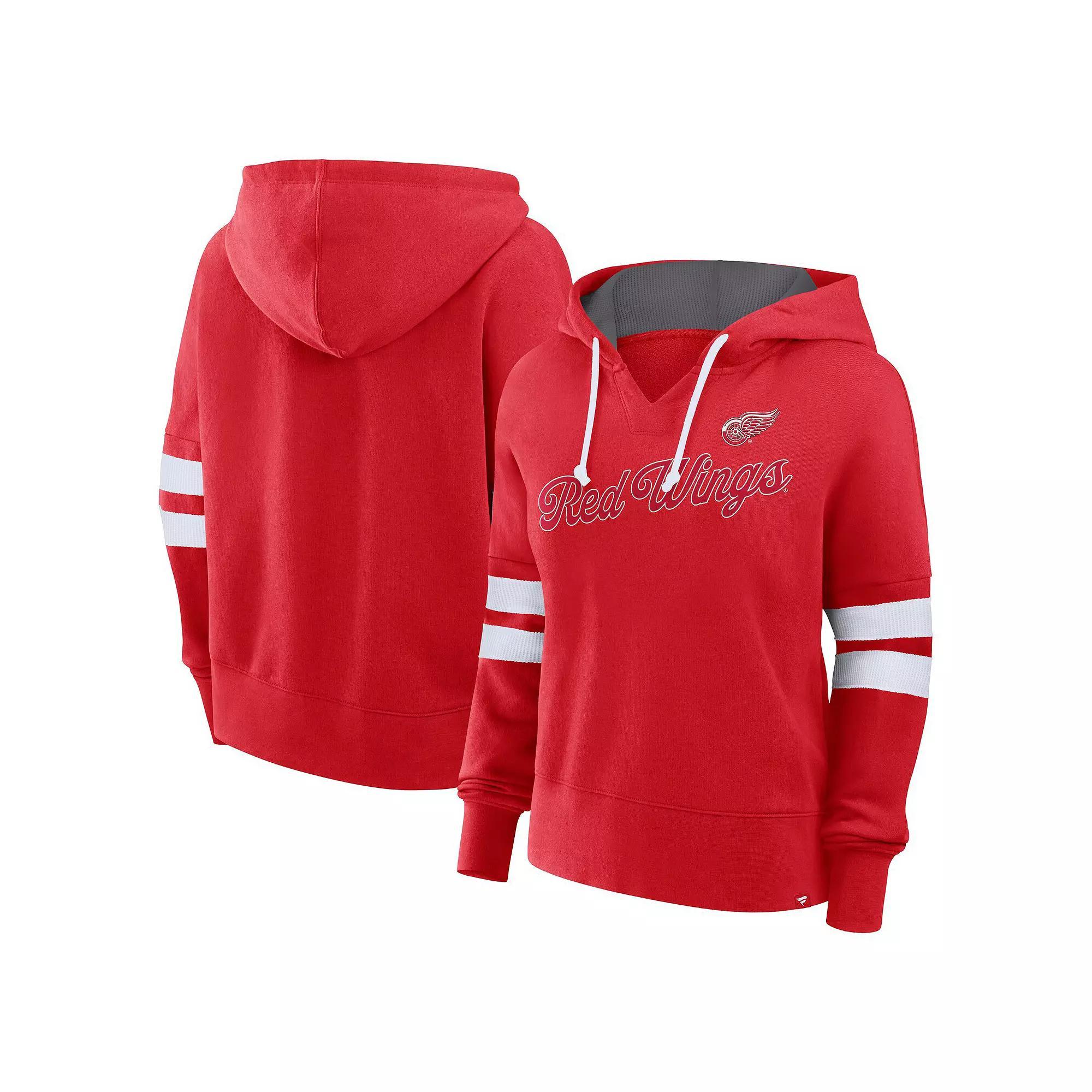 Women's Fanatics Red Chicago Blackhawks Seize Fleece Pullover Hoodie, Size: Small Product Image