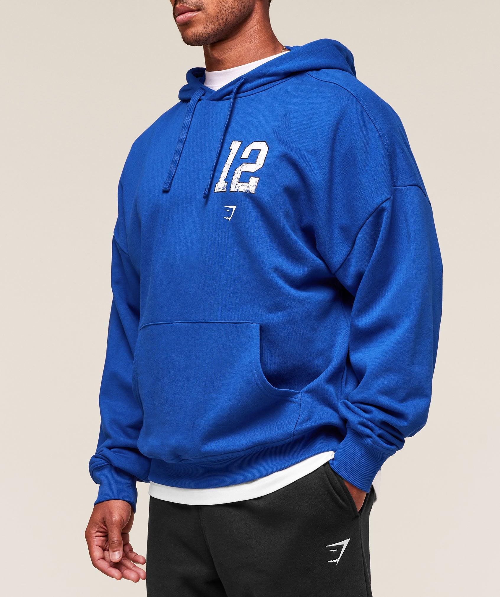 Gymshark Campus Hoodie - Athletic Blue Male Product Image