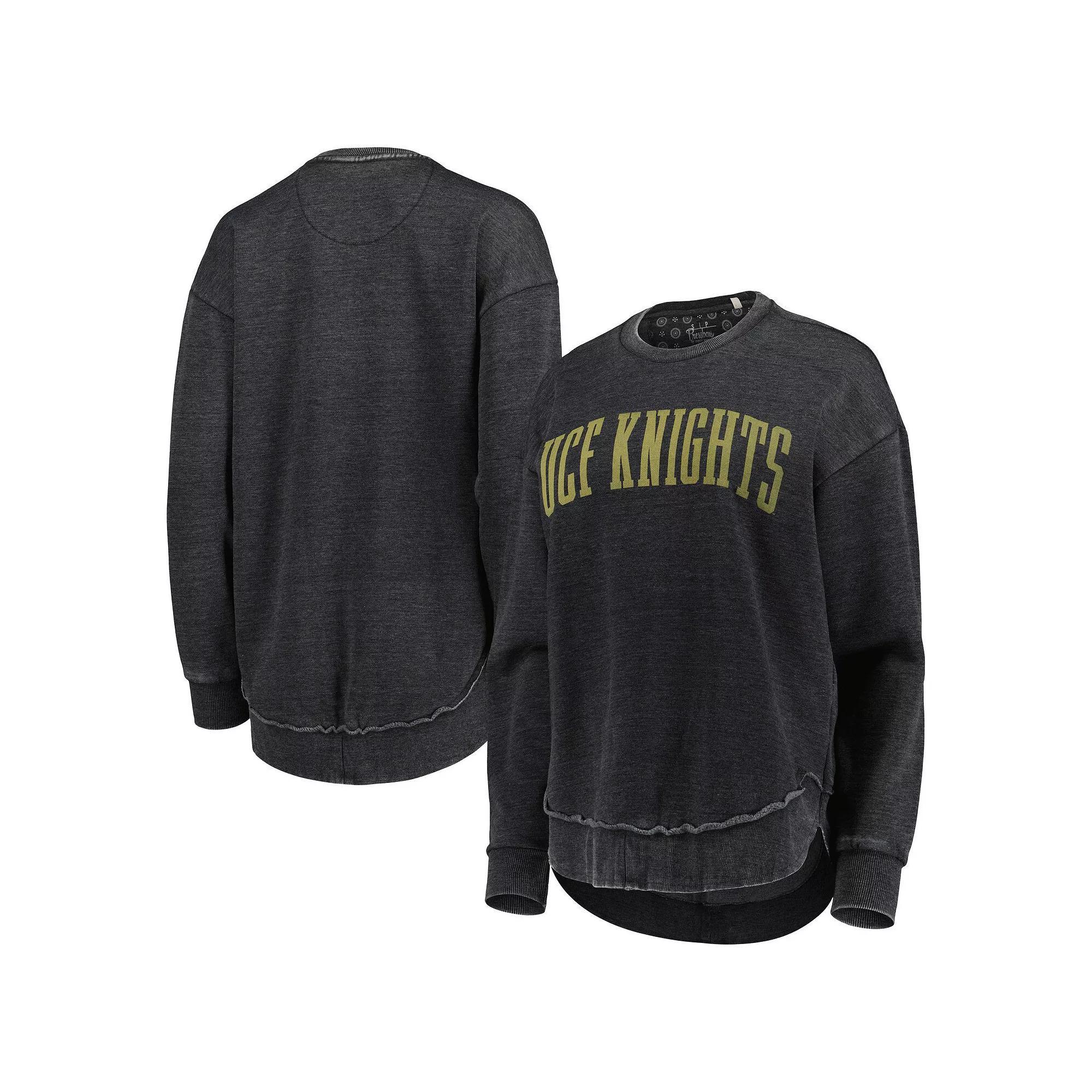 Women's Pressbox Black UCF Knights Vintage Wash Pullover Sweatshirt, Size: 2XL Product Image
