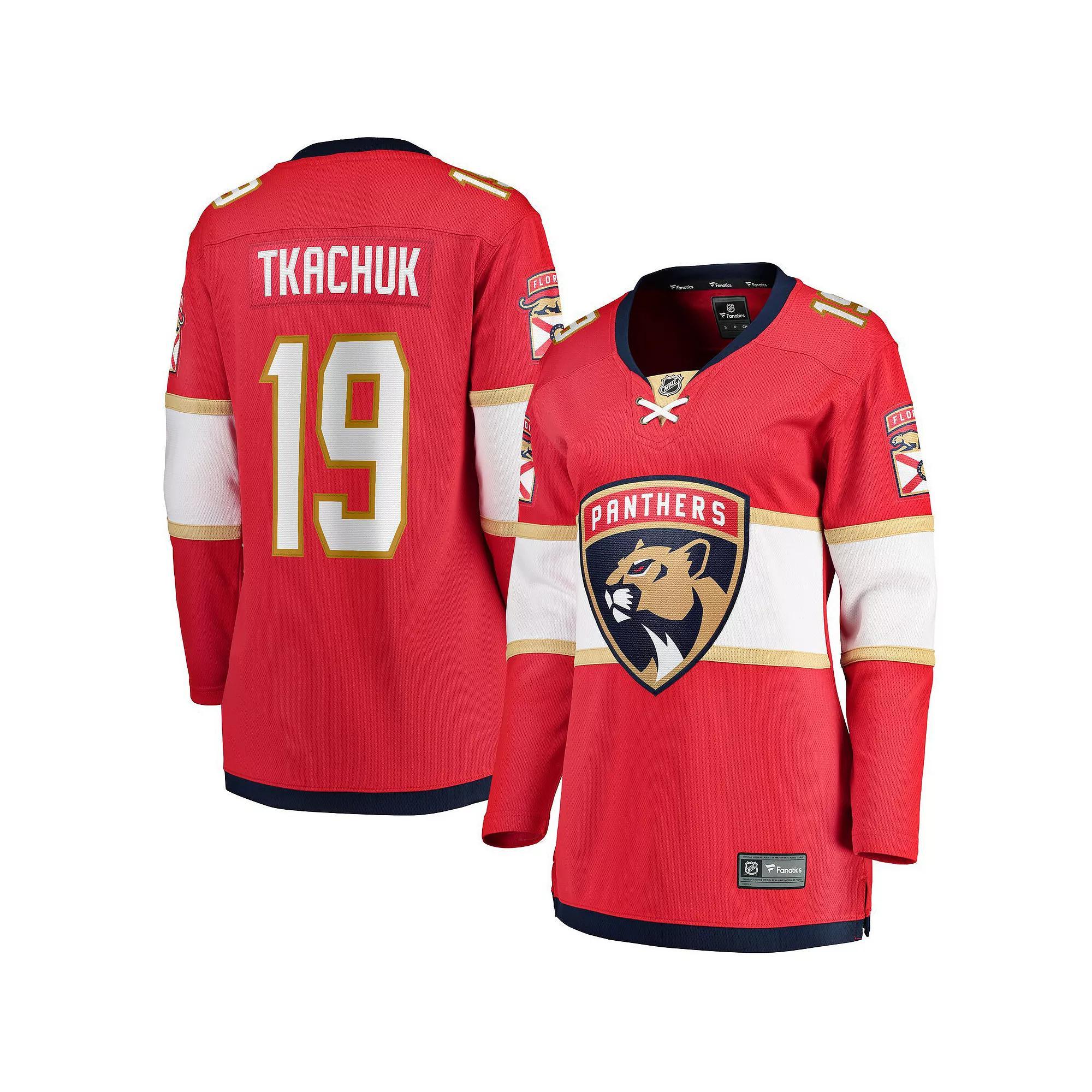Women's Fanatics Branded Matthew Tkachuk Red Florida Panthers Home Breakaway Player Jersey, Size: 3XL, Pnt Red Product Image