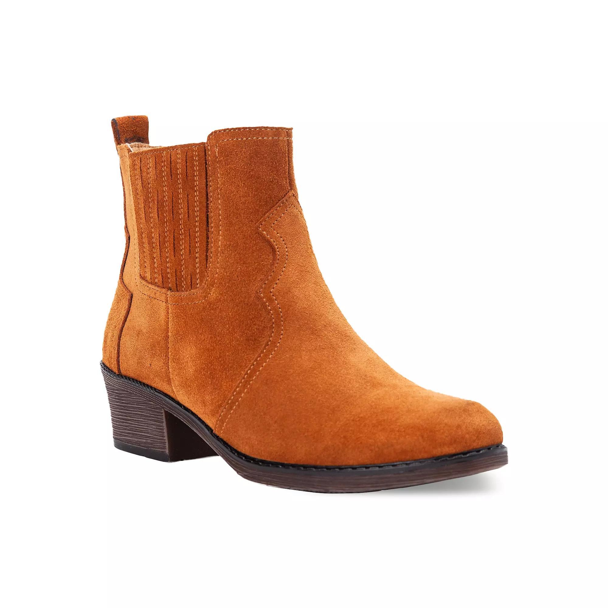 Propet Reese Women's Suede Ankle Boots, Size: 8.5 N, Brown Product Image