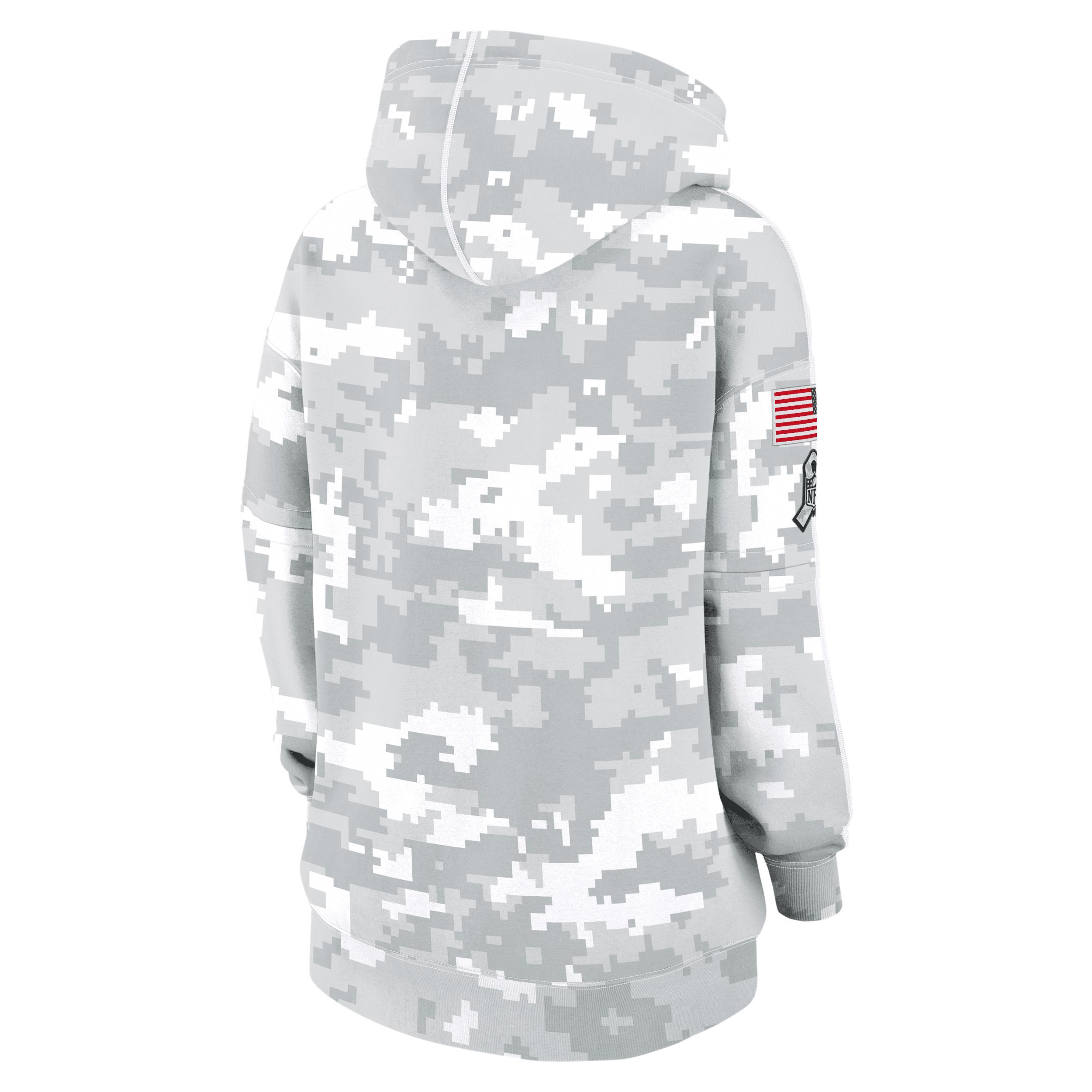 Dallas Cowboys Salute to Service Primary Edge Club Nike Womens NFL Pullover Hoodie Product Image