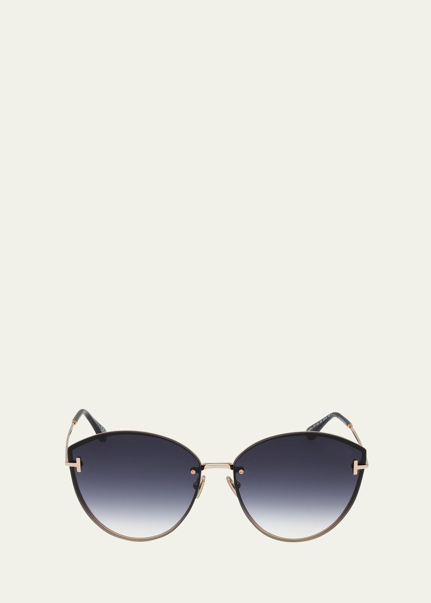 Evangeline Metal Cat-Eye Sunglasses Product Image