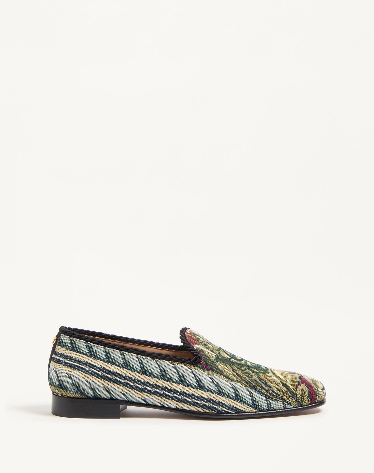 Les Alcôvettes Moccasin In Gobelin Fabric Product Image