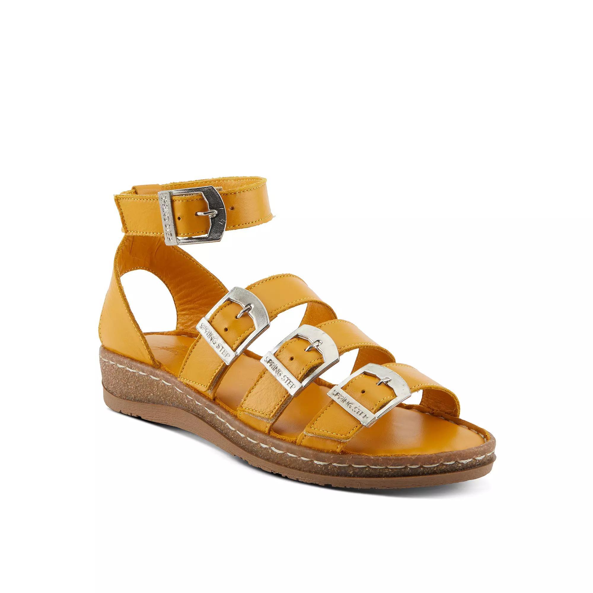 Spring Step Alexcia Women's Strappy Sandals, Size: 38, Yellow Product Image