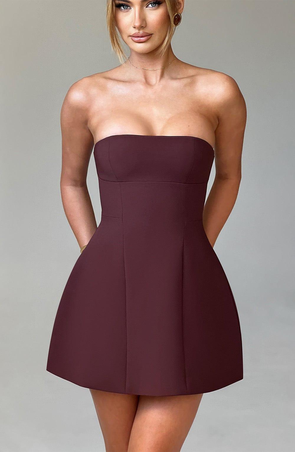 Asha Mini Dress - Brown Product Image