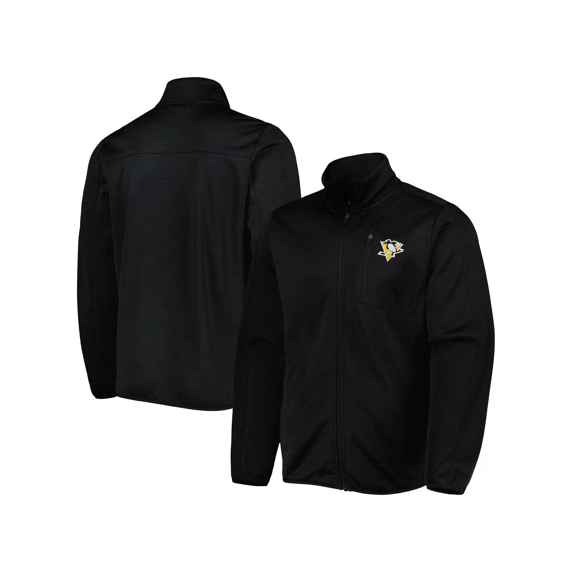 Men's G-III Sports by Carl Banks Black Pittsburgh Penguins Closer Transitional Full-Zip Jacket, Size: Small Product Image