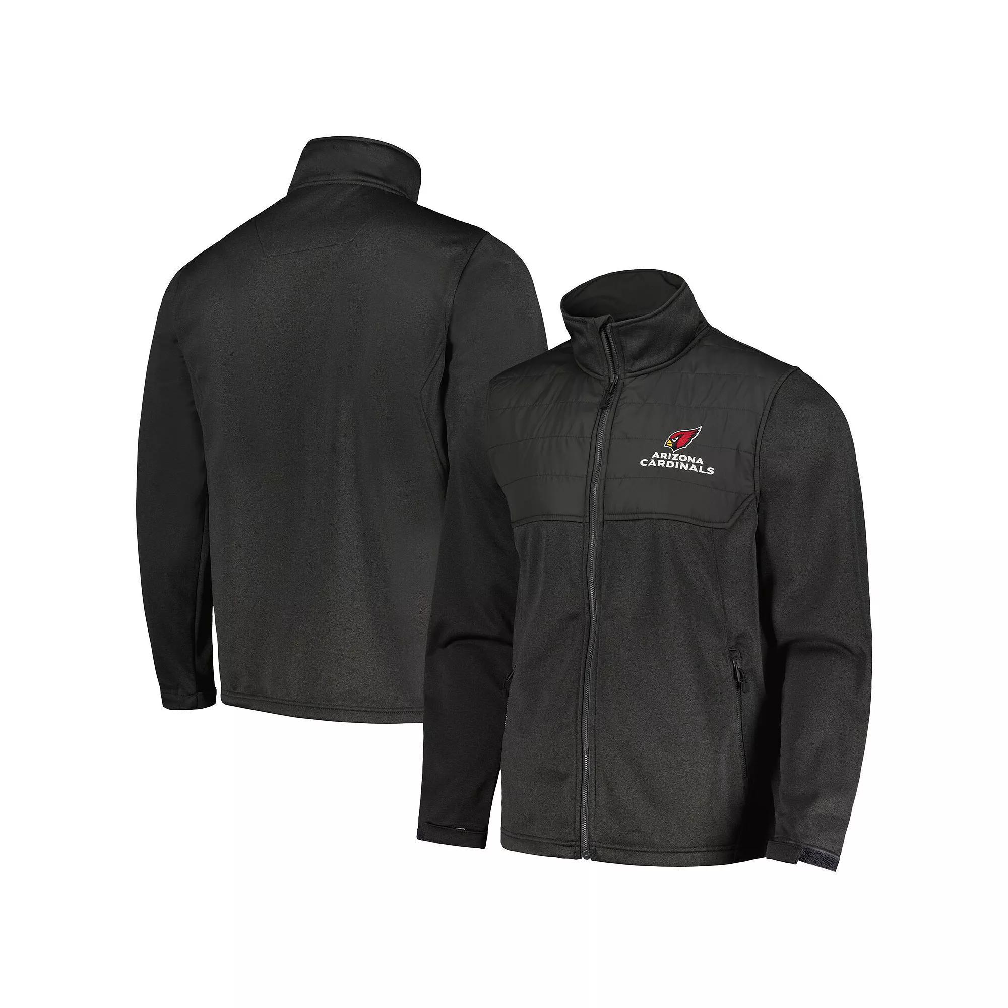 Men's Dunbrooke Heather Black Arizona Cardinals Explorer Tech Full-Zip Jacket, Size: XL, Charco Product Image