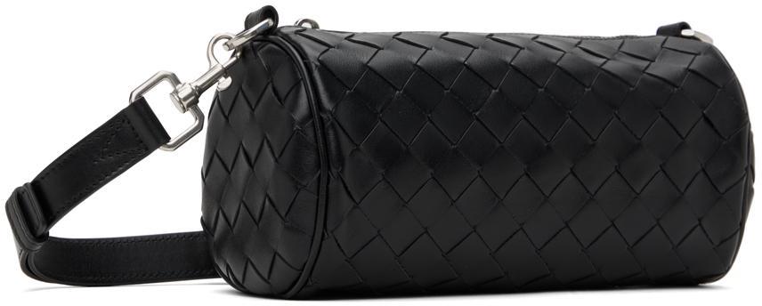 BOTTEGA VENETA Black Mini Intrecciato Barrel Cross Body Bag Product Image