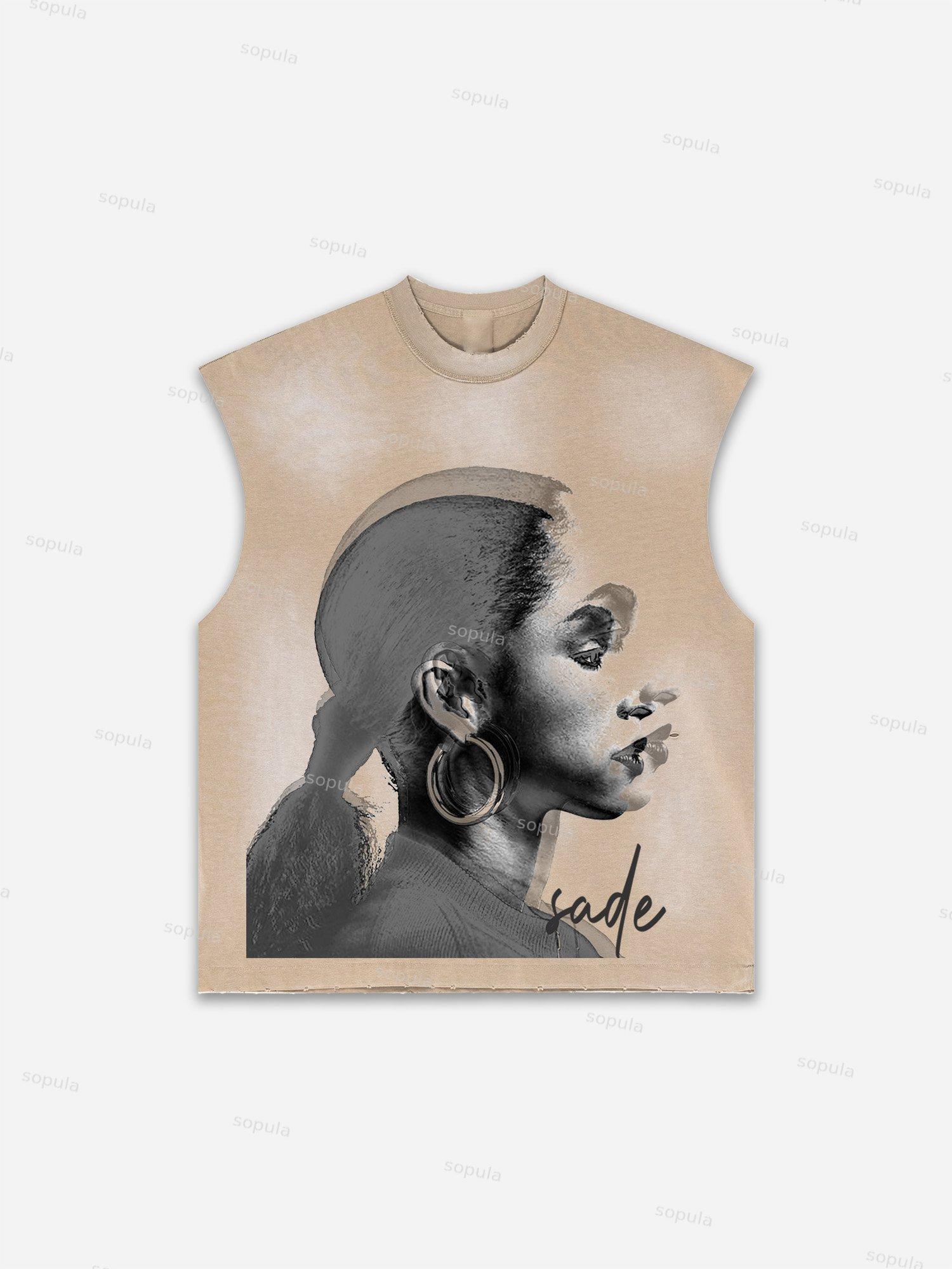 Men's Washed Cowboy Rodeo Abstract Graphic Tank Top Product Image