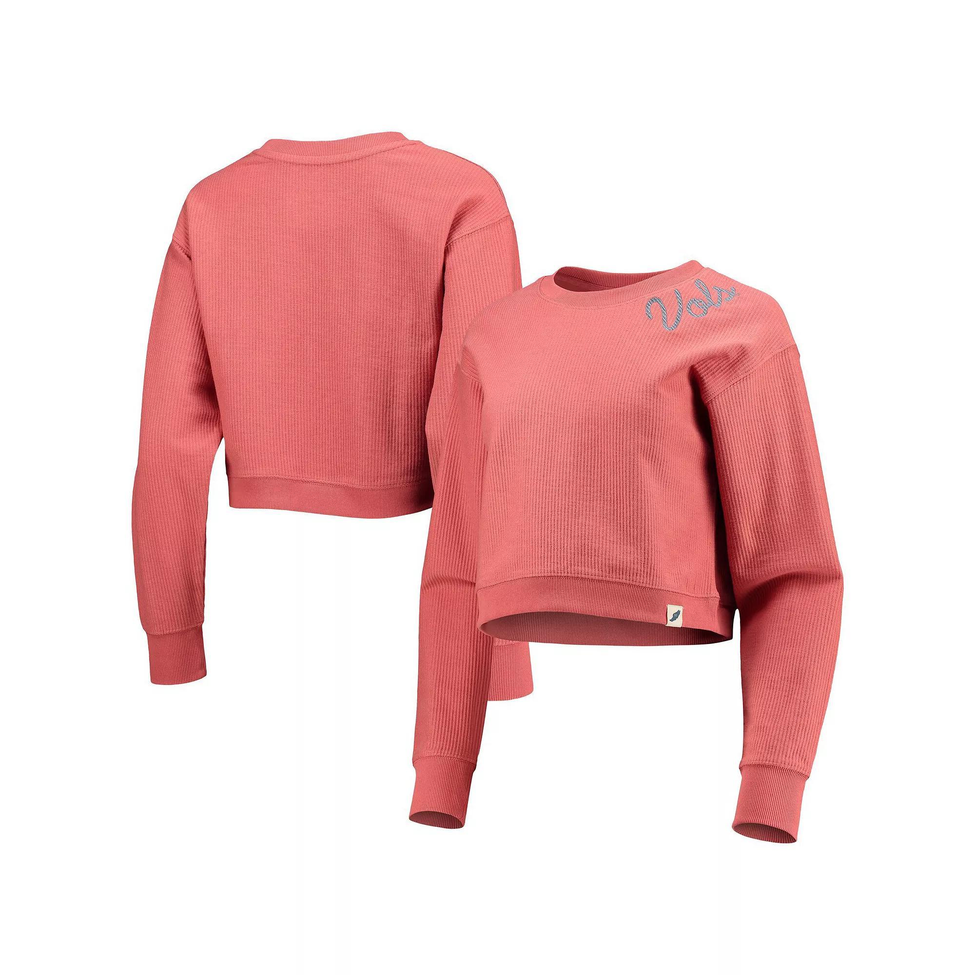 Womens League Collegiate Wear Tennessee Tennessee Volunteers Corded Timber Cropped Pullover Sweatshirt Product Image