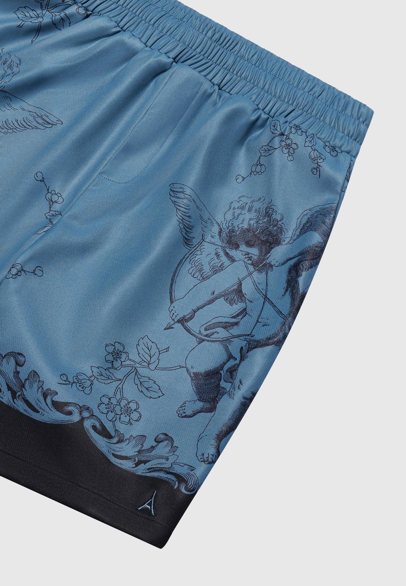 Baroque Shorts - Blue/Black Male Product Image