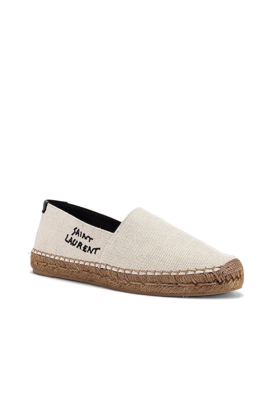 Saint Laurent Signature Espadrilles in White Product Image
