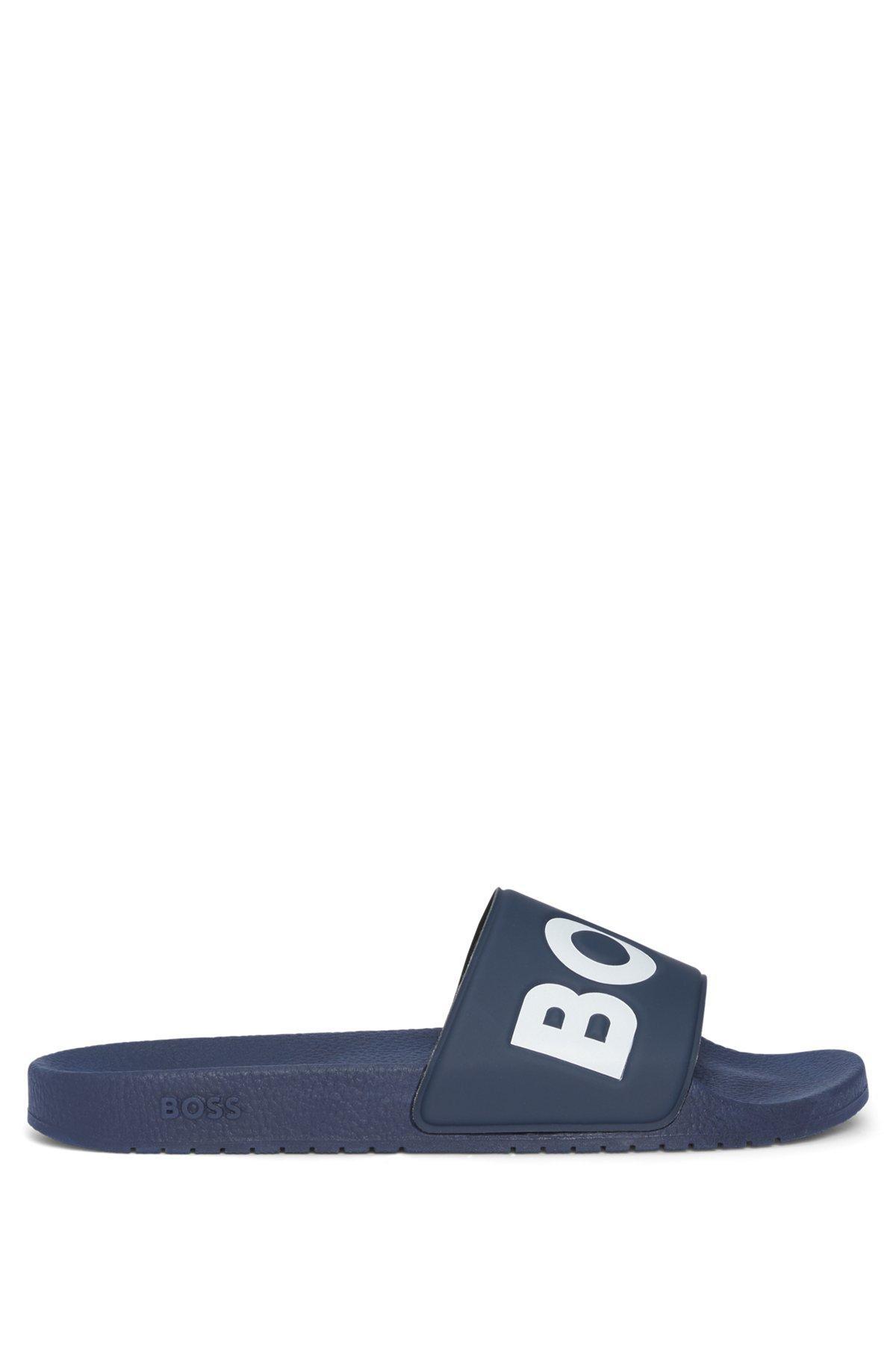Italian-made slides with large logo detail Product Image