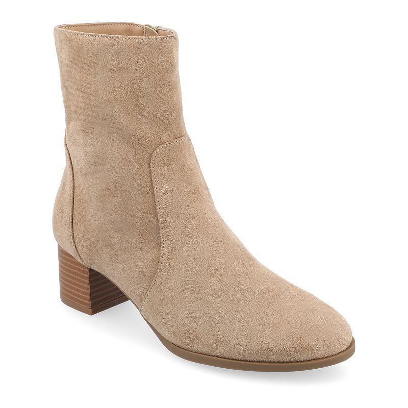 Journee Tru Comfort Foam Hayven Womens Booties Brown Product Image