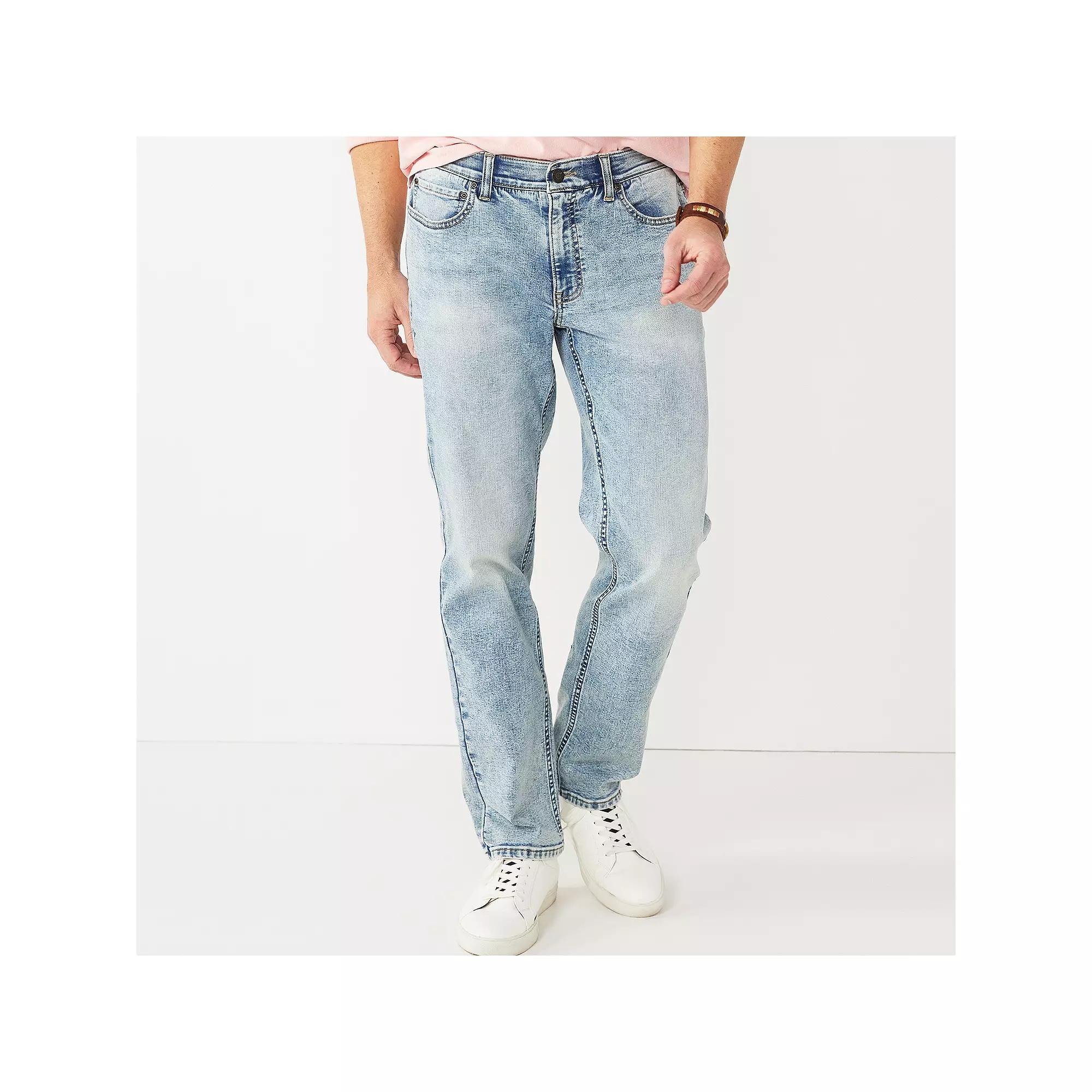 Men's Sonoma Goods For Life® Straight-Fit Flexwear Jean, Size: 36X34, Vintage Light Product Image