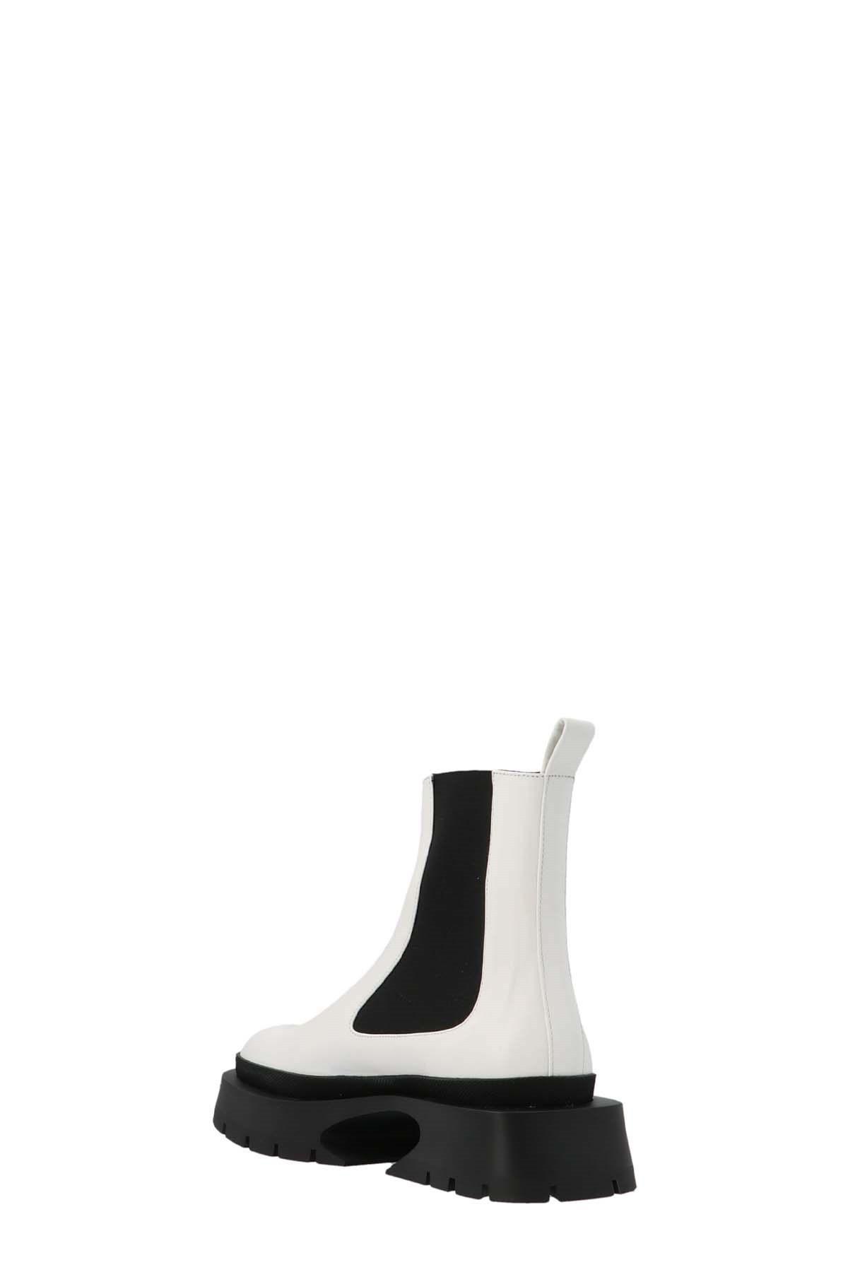 JIL SANDER Leather Ankle Boots In Black Product Image