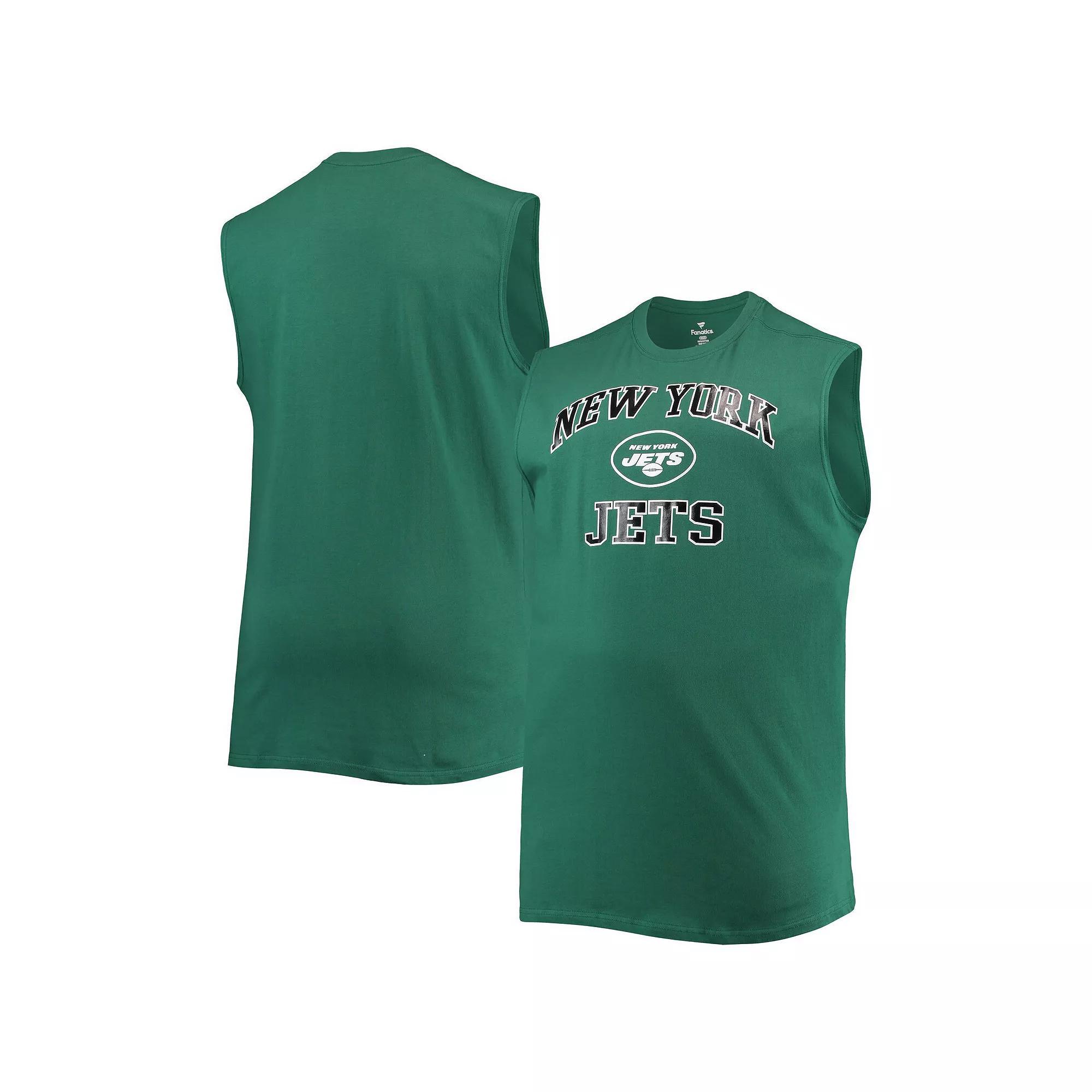 Men's Green New York Jets Big & Tall Muscle Tank Top, Size: 5XLT Product Image