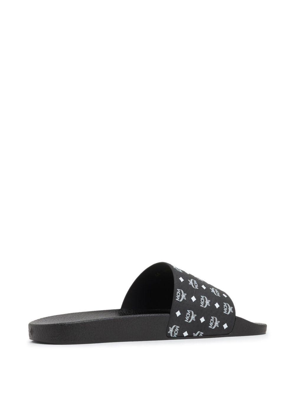 logo-print single-strap slides Product Image