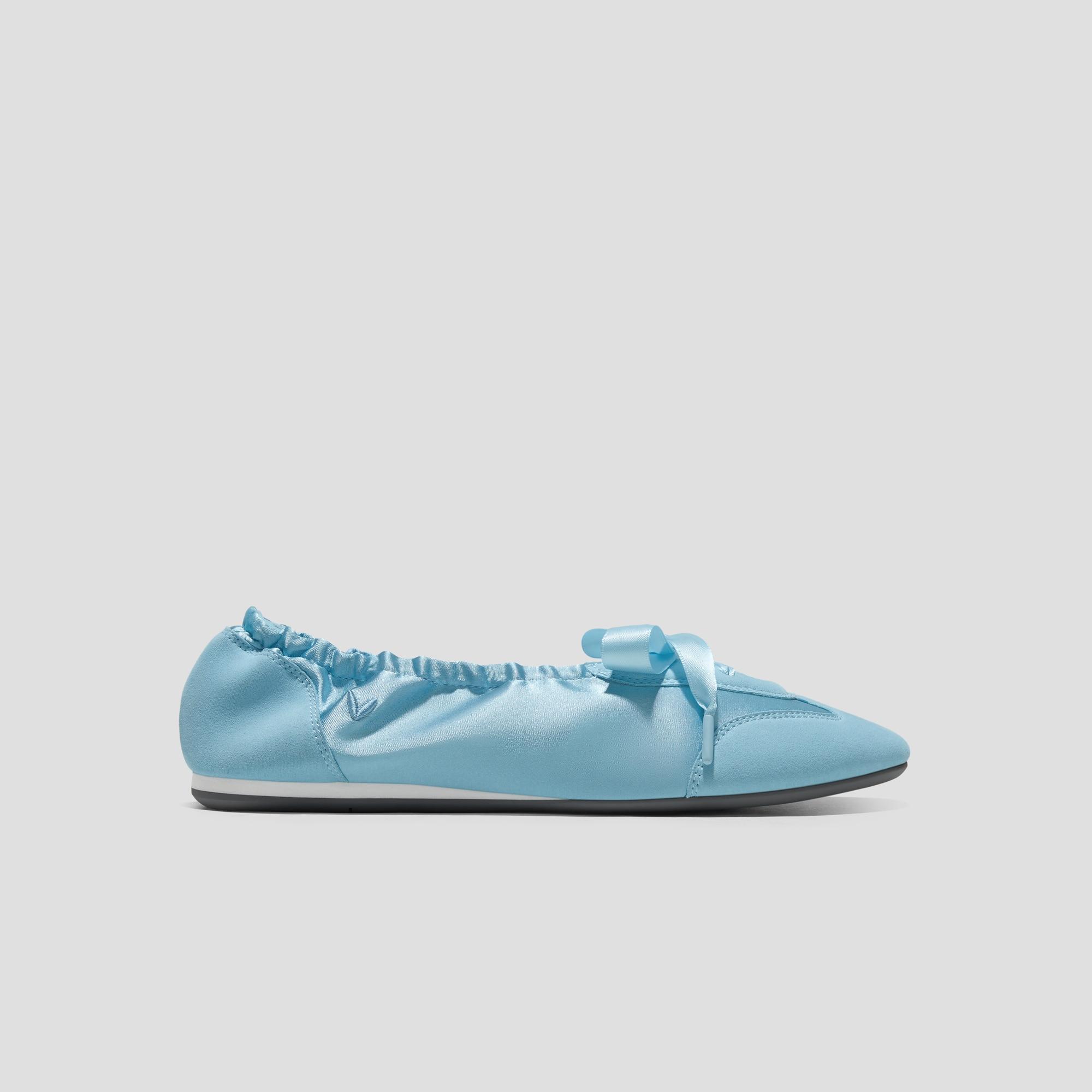 Round-Toe Satin Sneakerina (Yanka) Product Image