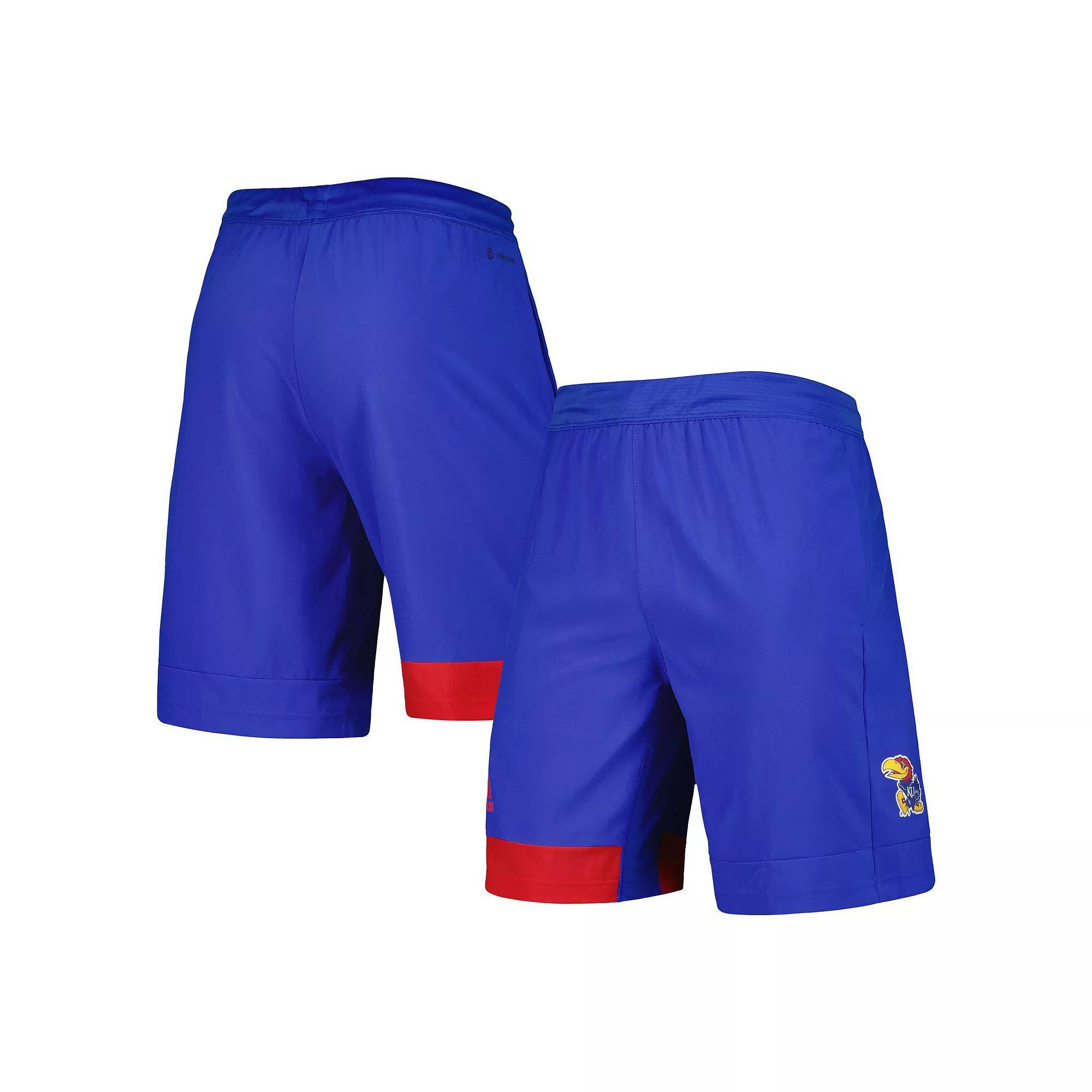 Mens adidas Royal Kansas Jayhawks Training Shorts Product Image