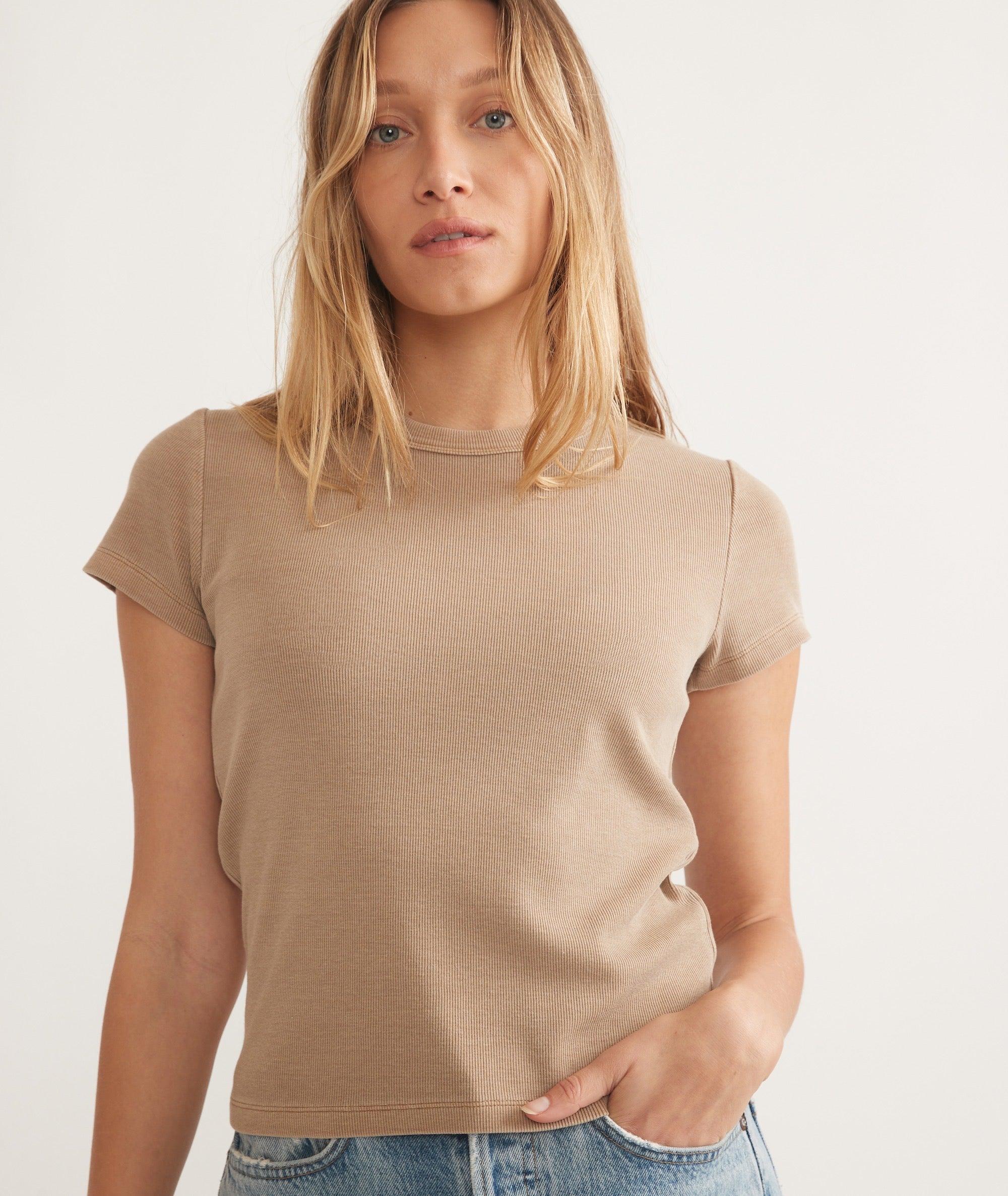 Lexi Rib Sun-In Crew Tee Product Image