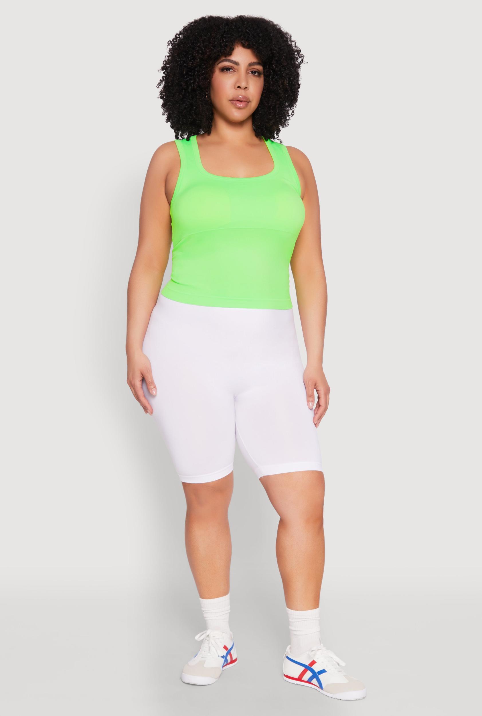 Womens Plus Size Seamless Square Neck Tank Top Product Image