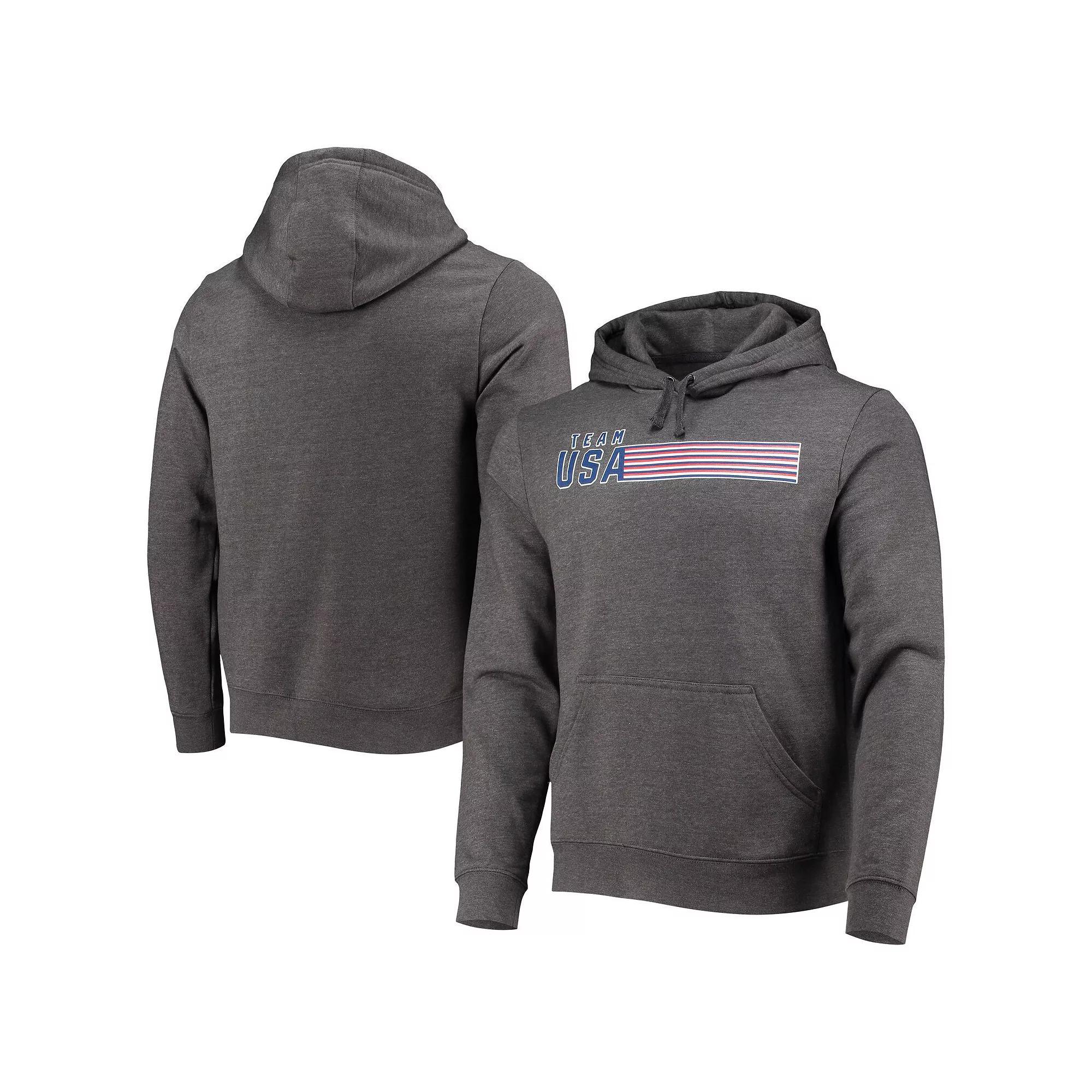 Men's Fanatics Branded Charcoal Team USA Repeat Fitted Pullover Hoodie, Size: Medium, Usa Charco Product Image