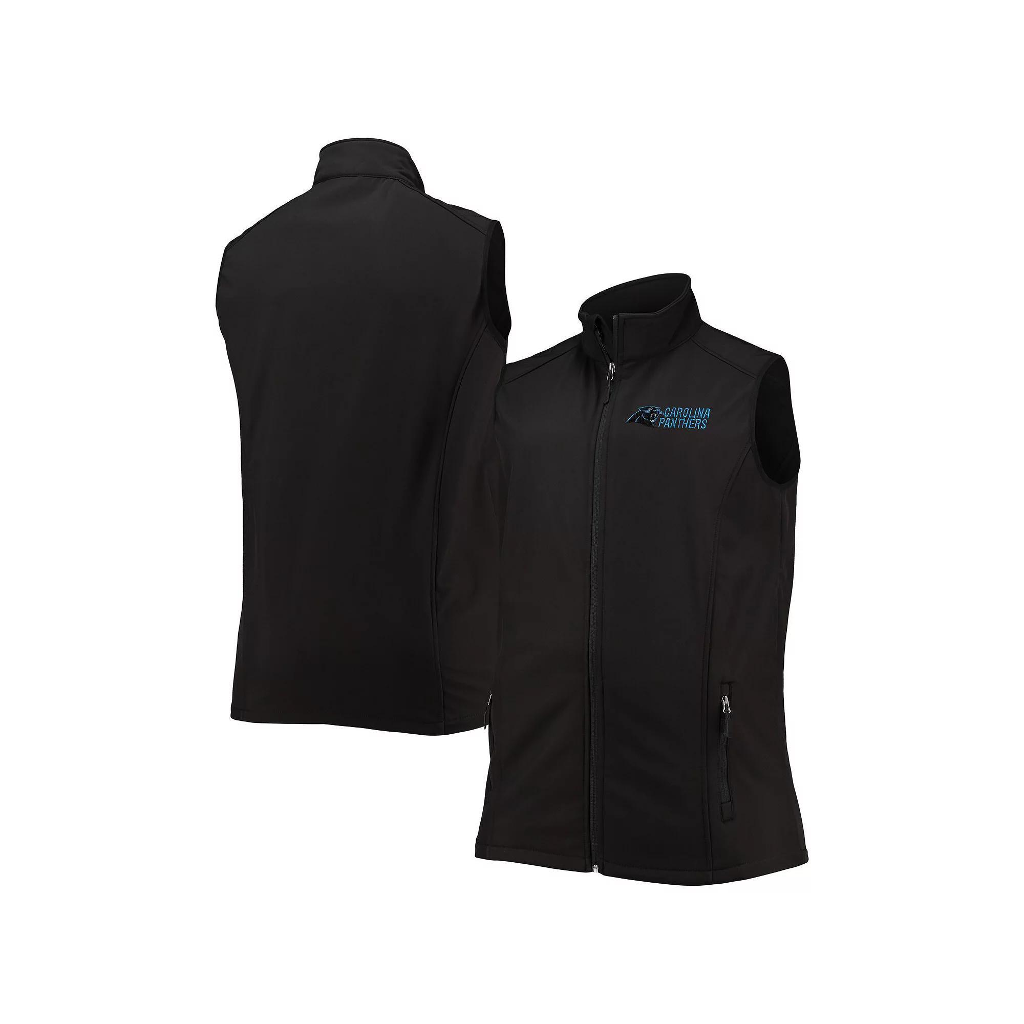 Men's Dunbrooke Black Carolina Panthers Big & Tall Archer Softshell Full-Zip Vest, Size: LT Product Image
