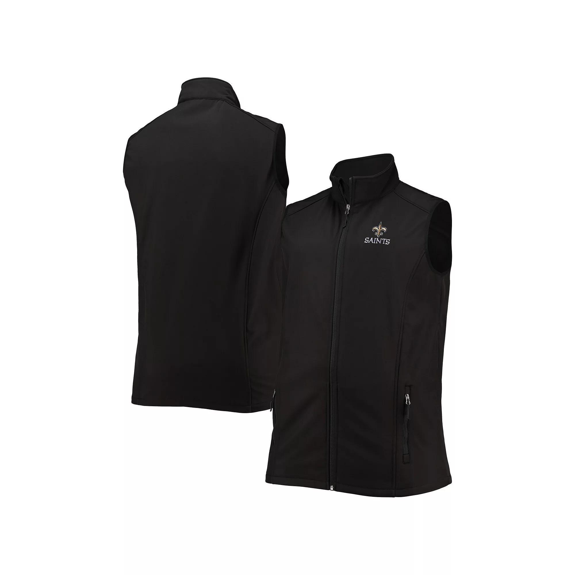 Men's Dunbrooke Black New Orleans Saints Big & Tall Archer Softshell Full-Zip Vest, Size: 2XLT Product Image