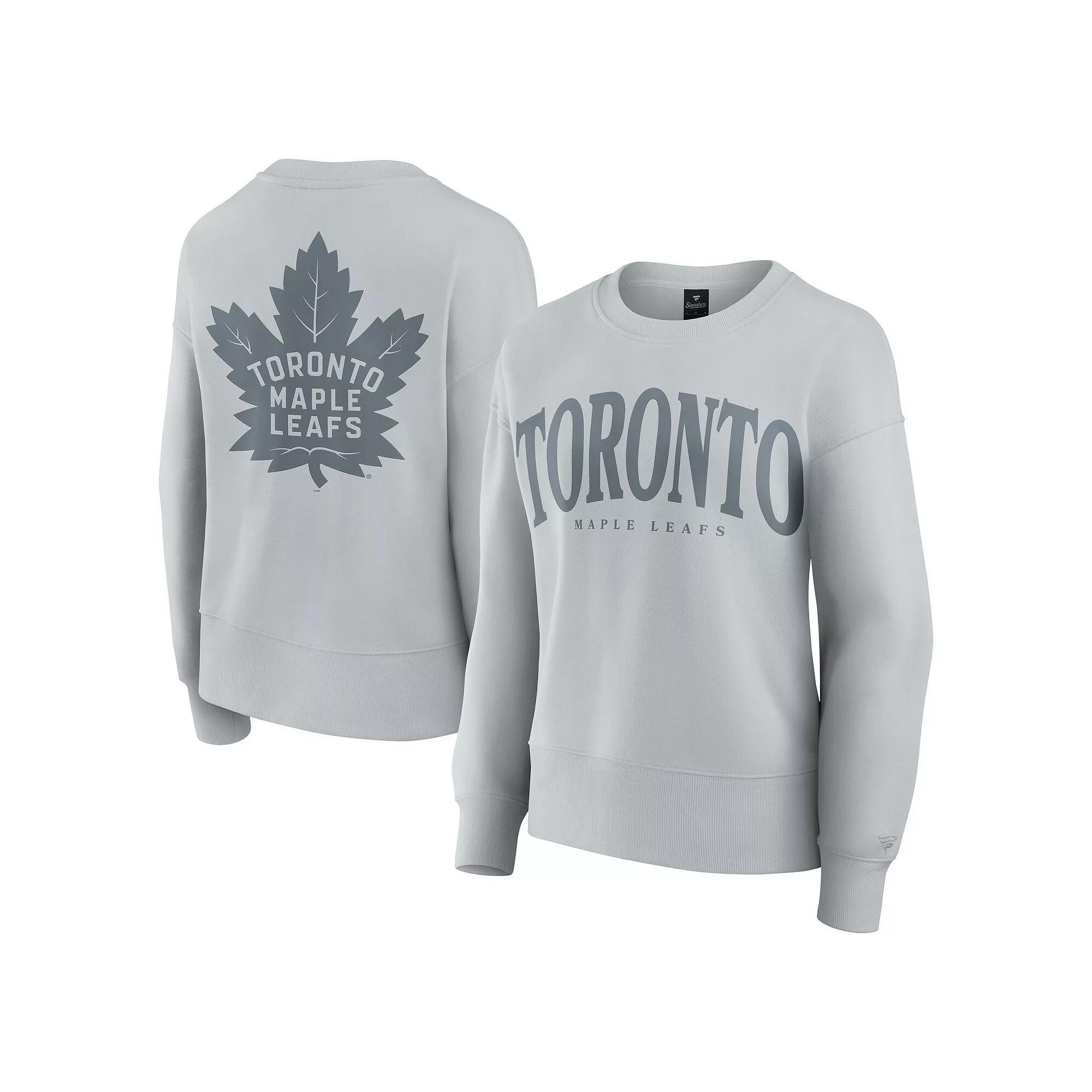 Women's Fanatics  Gray Toronto Maple Leafs Elements Flow Pullover Sweatshirt, Size: XS, Mpl Grey Product Image