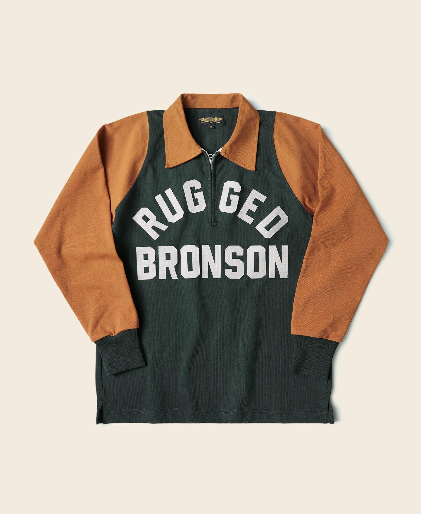 Heavyweight Two-Tone Racing Jersey T-Shirt - Orange/Green Product Image