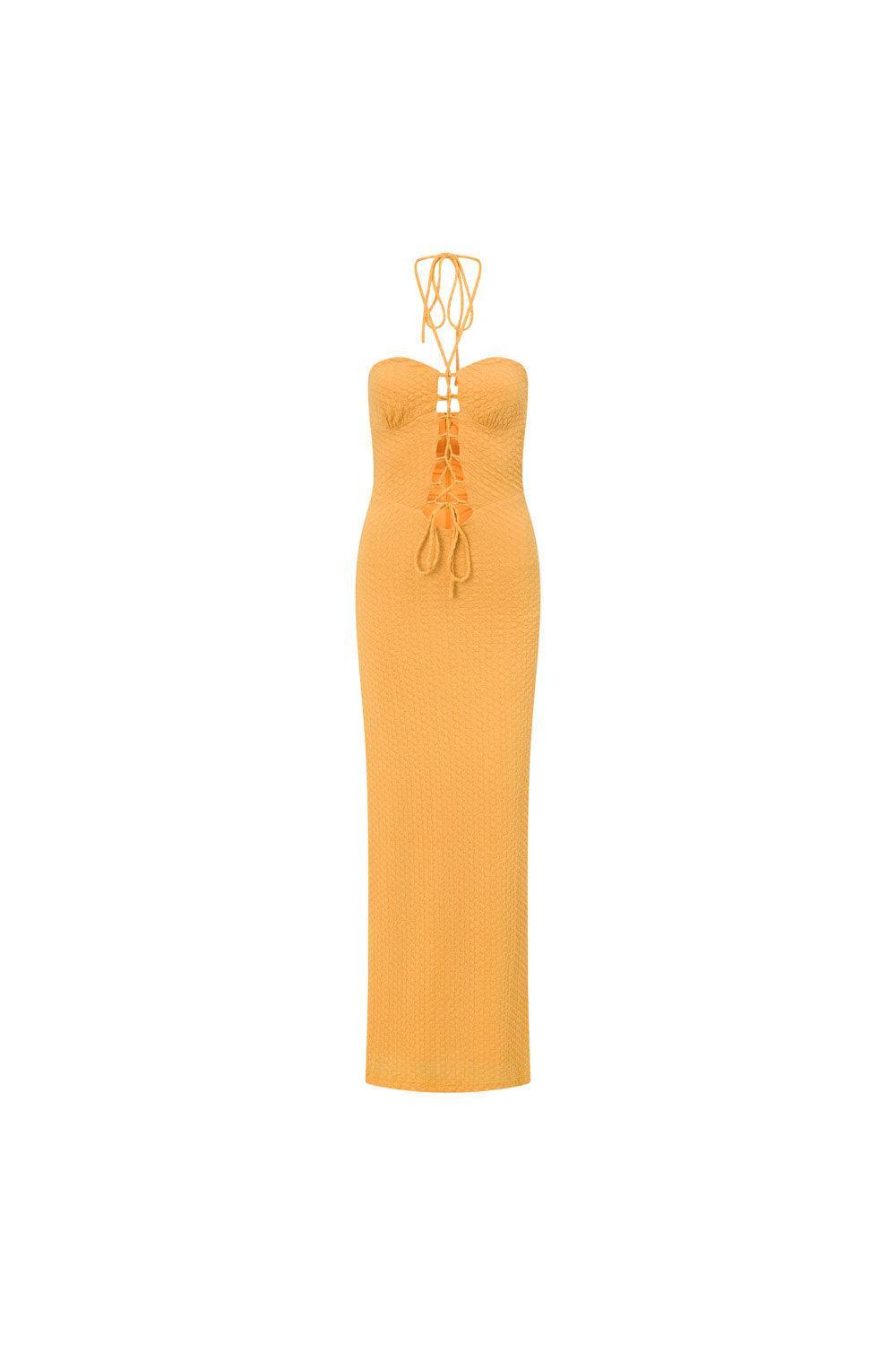Parlour Lace Up Dress Product Image