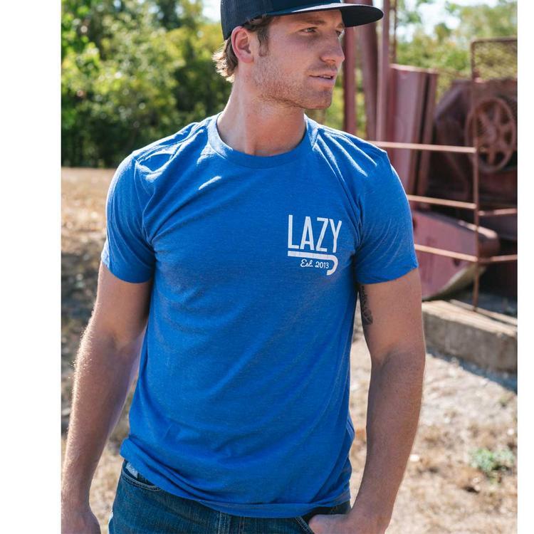 Lazy J Ranch Wear® Men's S/S Royal Blue Bully T-Shirt Product Image