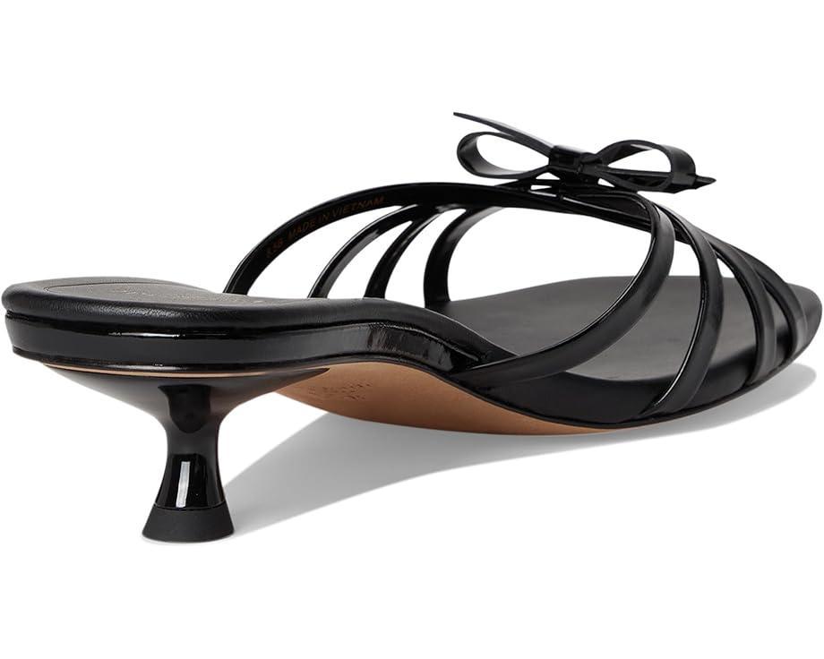 Carolina Metallic Leather Kitten Heel Sandals Product Image