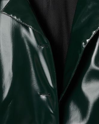 Women's Tailored Collar Vinyl Trench Coat Product Image