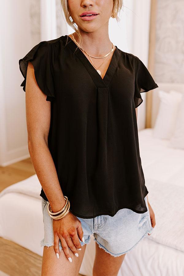 Martini Meetup Shift Top in Black Product Image