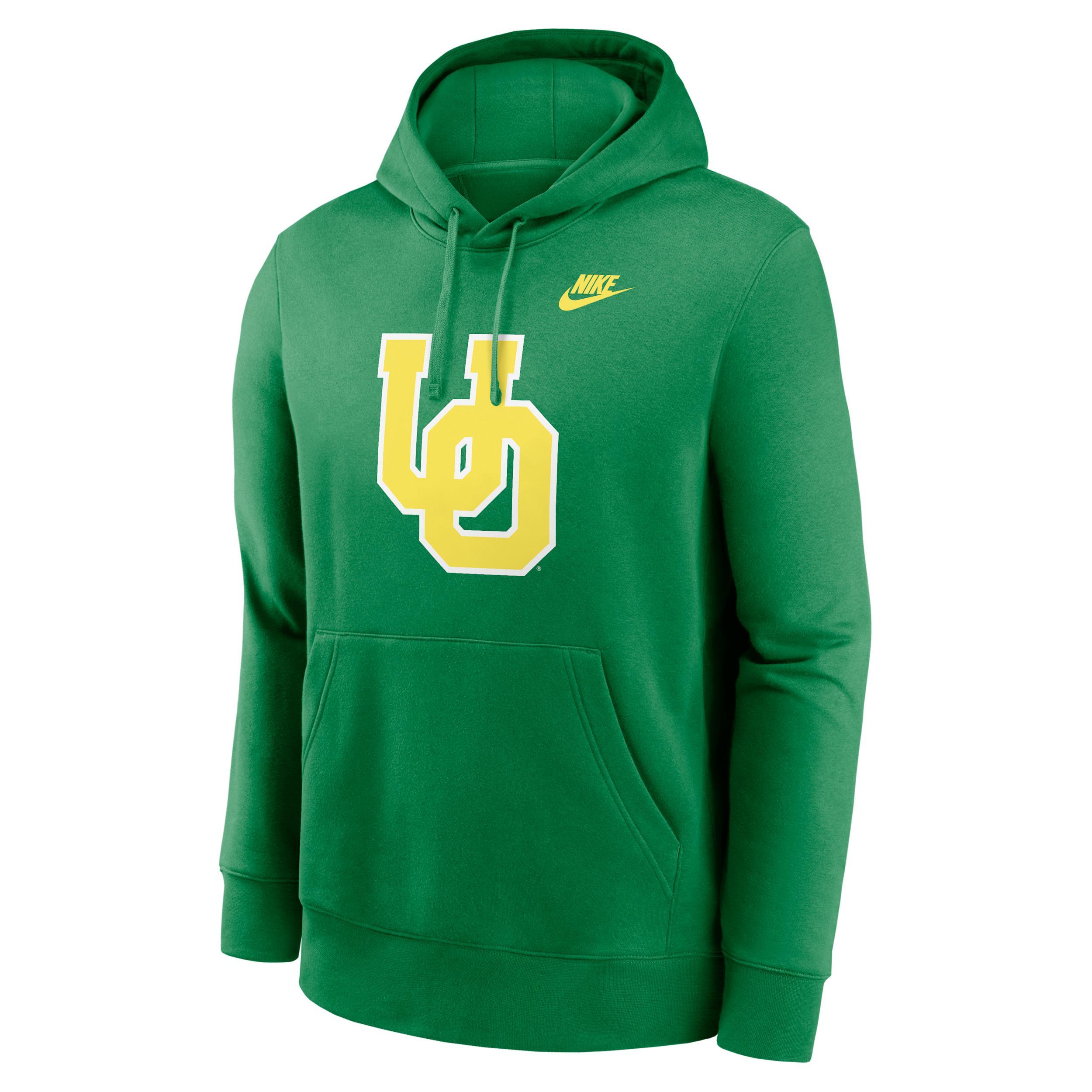 Oregon Legacy Club Primary Logo Men's Nike College Pullover Hoodie Product Image