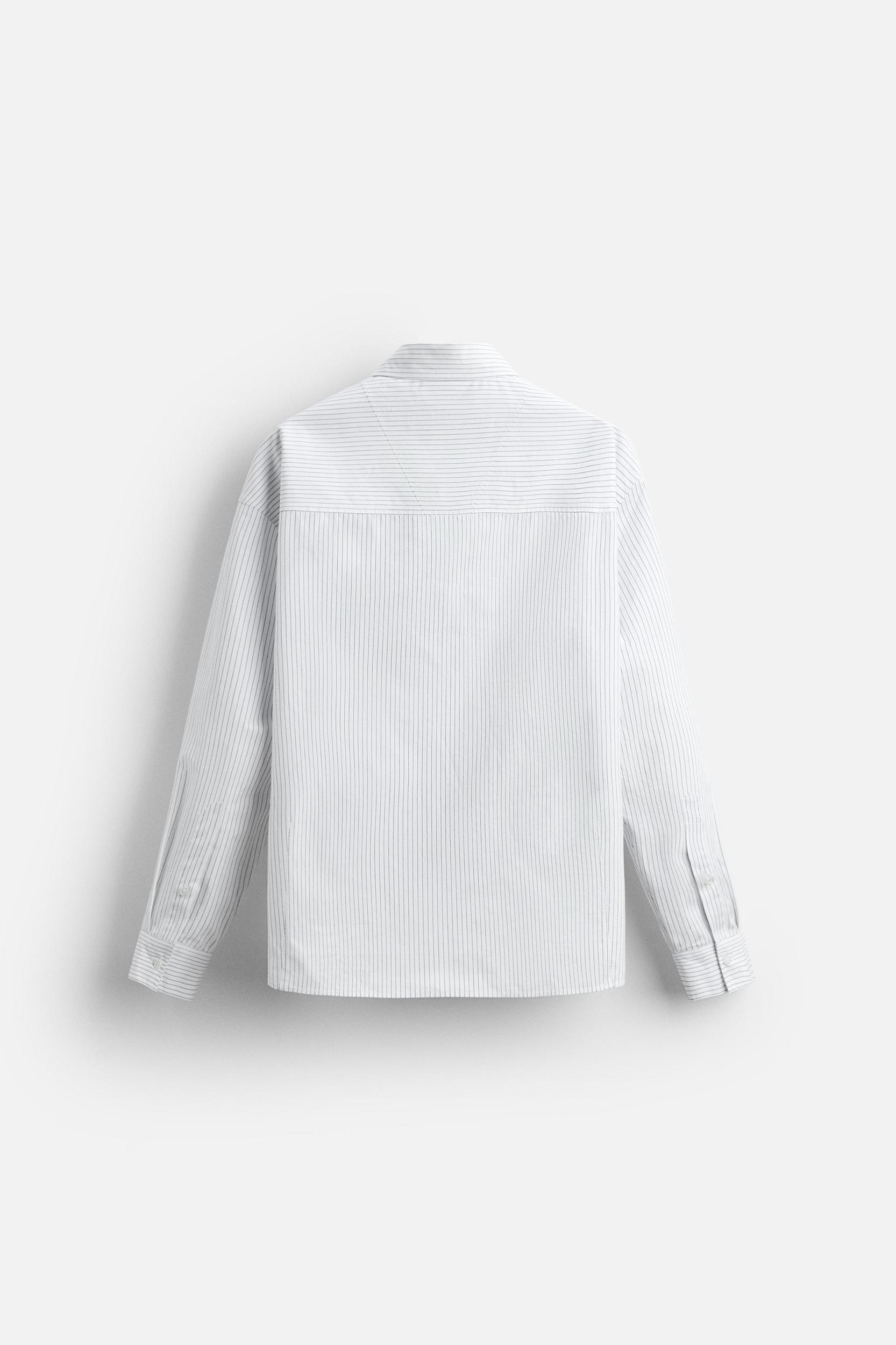 STRIPED POPLIN SHIRT Product Image