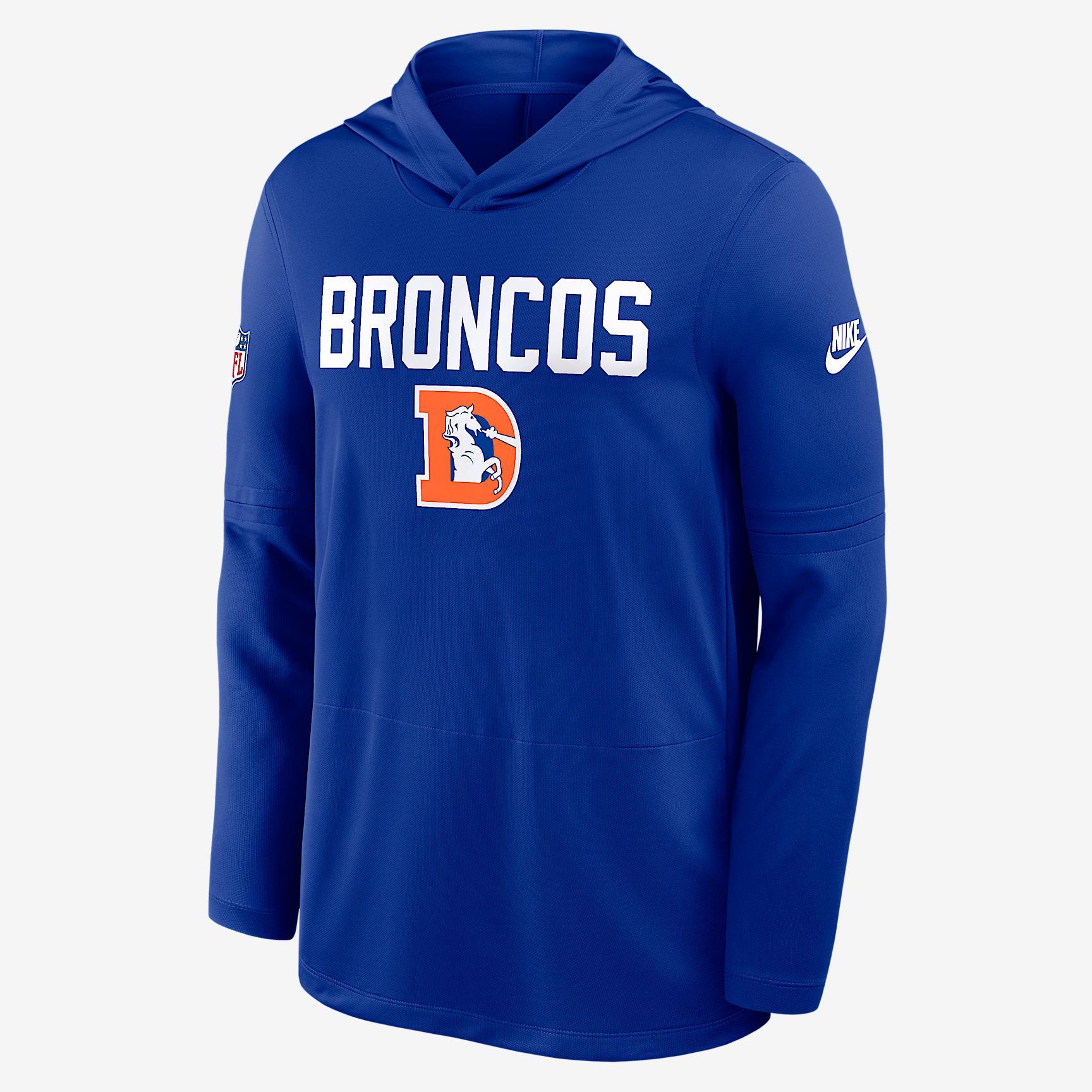 Denver Broncos Pass Accuracy Nike Men's Dri-FIT NFL Long-Sleeve Hooded Top Product Image
