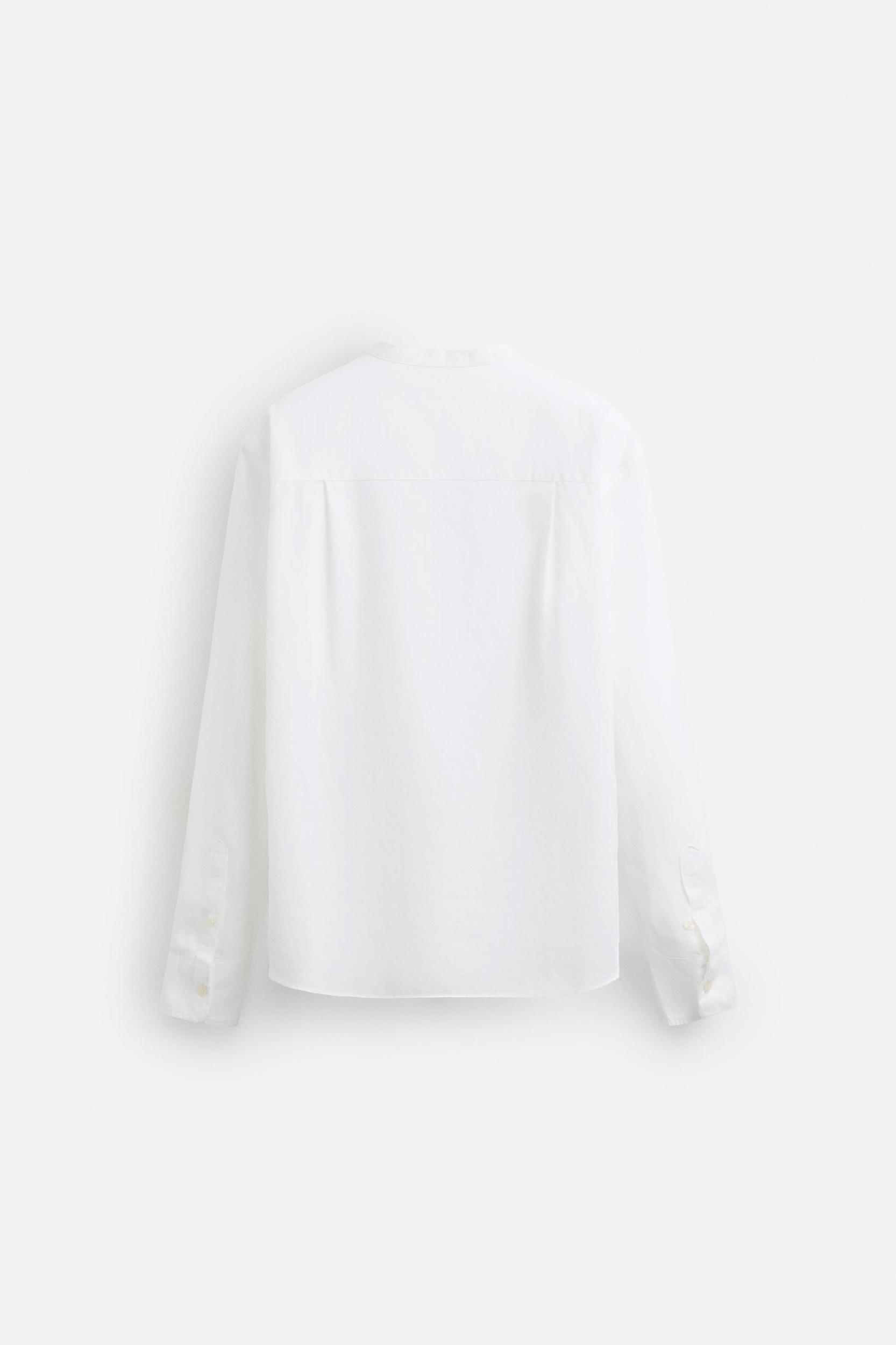 LINEN-COTTON POLO SHIRT Product Image
