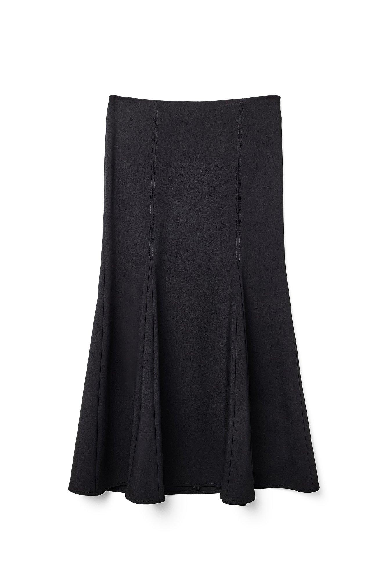 Woven Fitted Midi Skirt Product Image