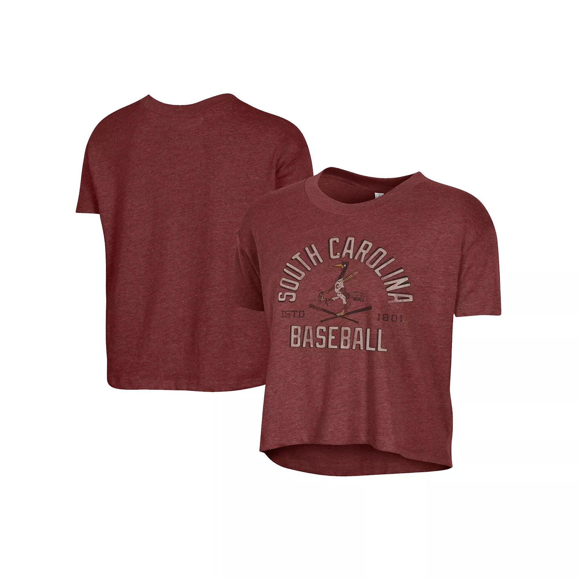 Womens Alternative Apparel Garnet South Carolina Gamecocks Baseball Headliner Cropped T-Shirt Product Image