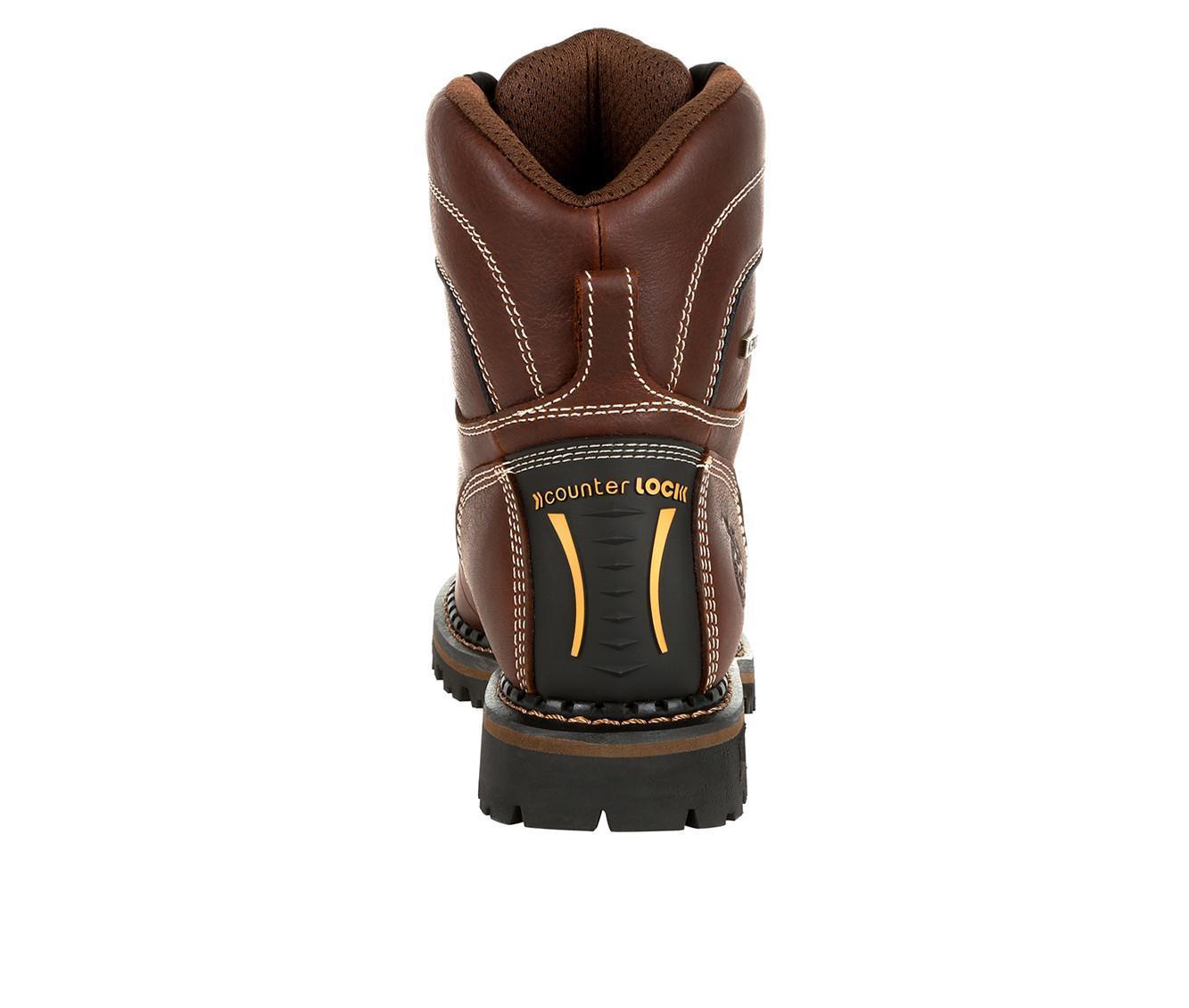 Women's Georgia Boot AMP LT Logger Alloy Toe Waterproof Low Heel Work Boots Product Image